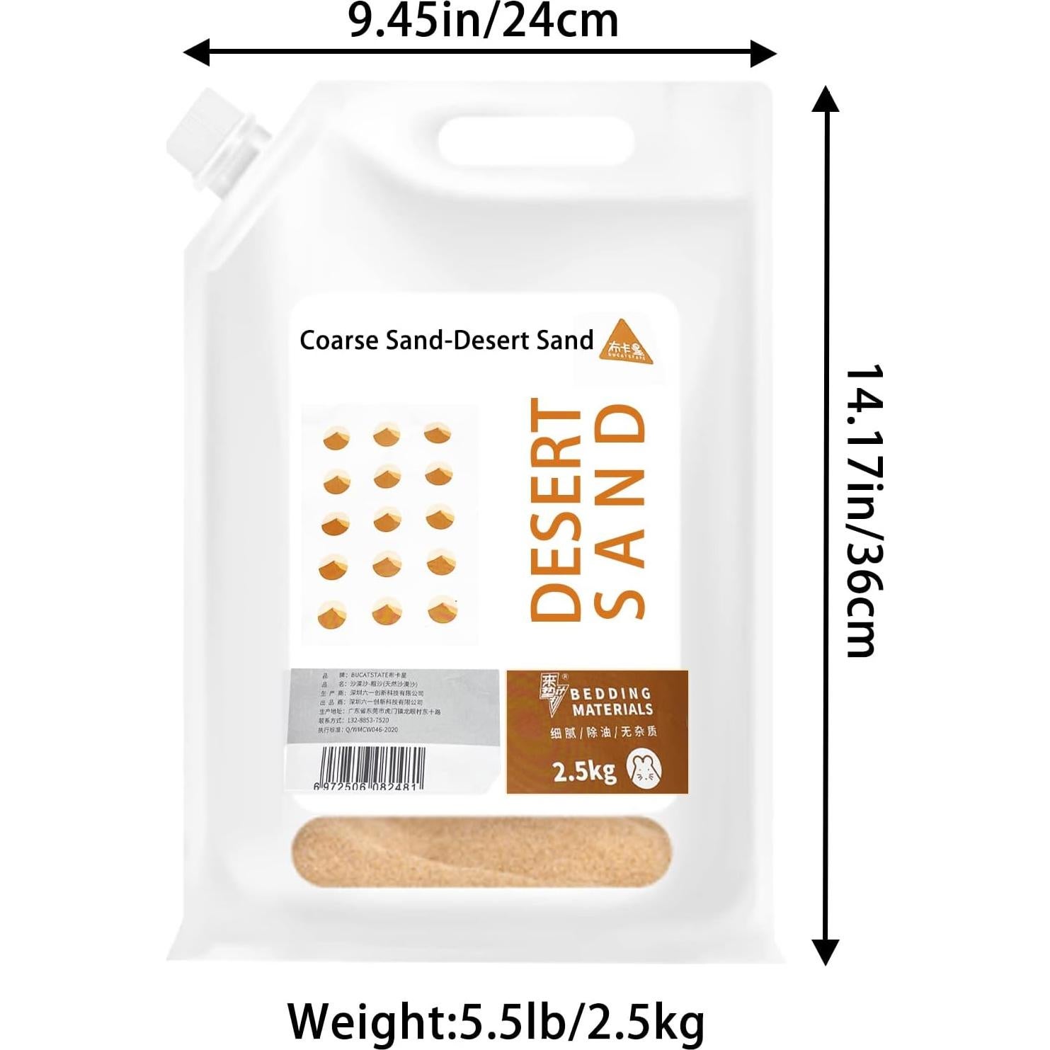 Arena de Baño para Hámster Tfwadmx 2.5kg Sin Polvo
