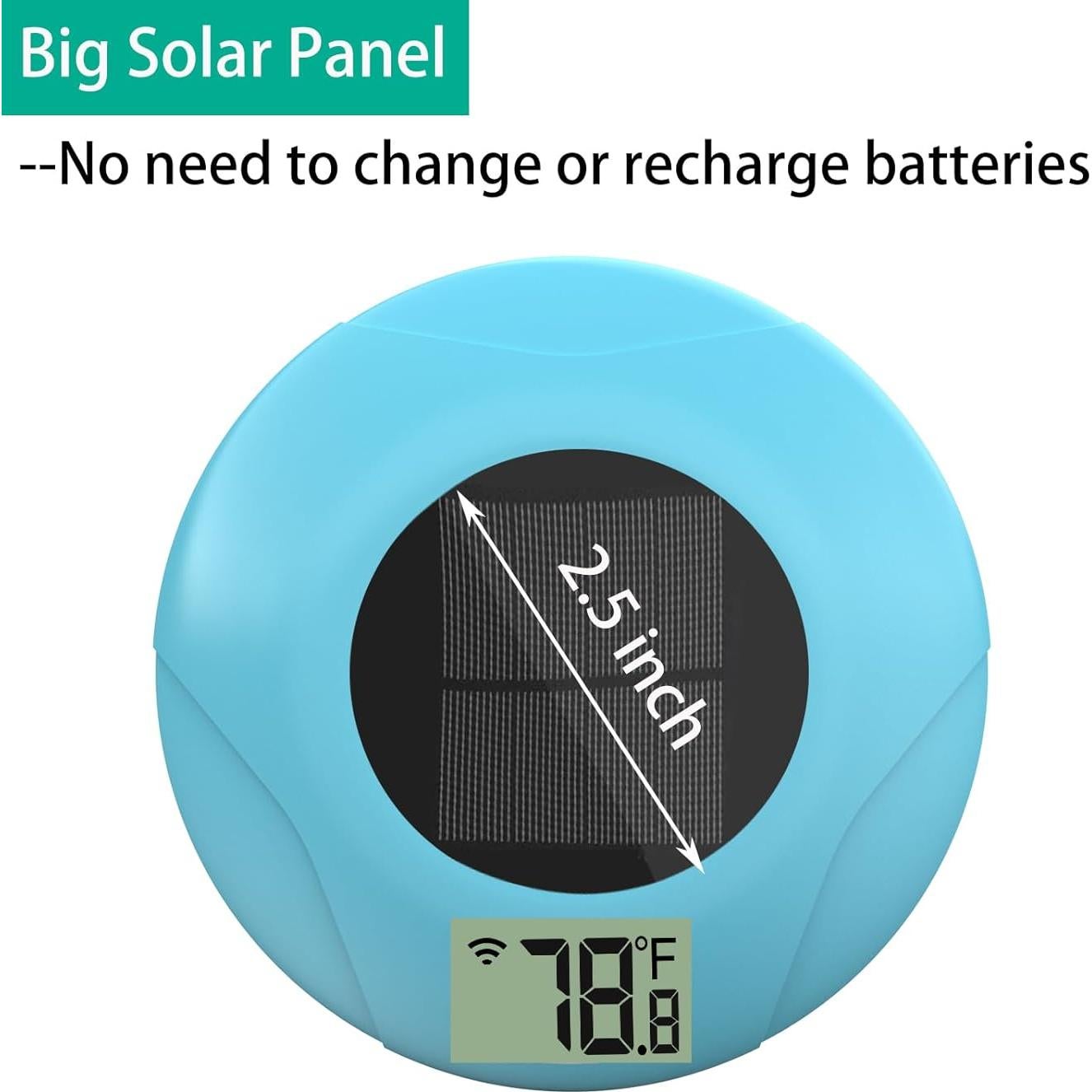 Termómetro de piscina digital T TESTRUST IPX8 inalámbrico