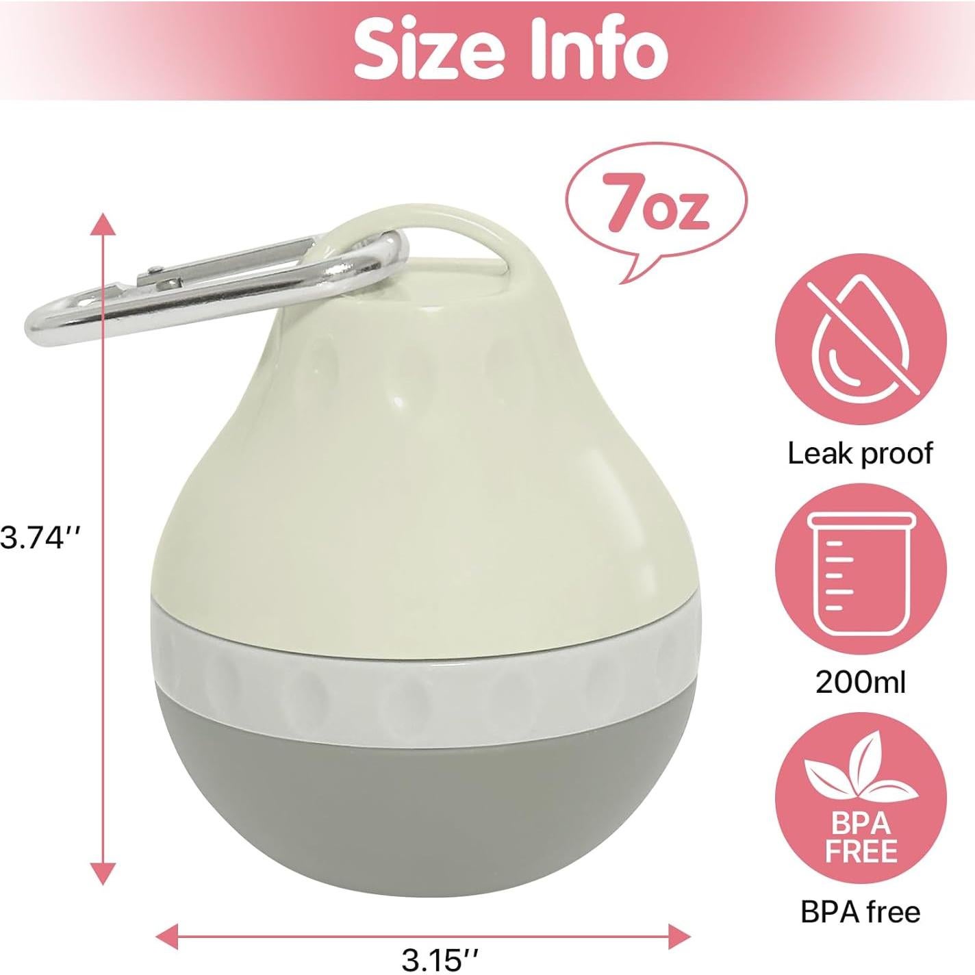 Botella de Agua para Perros DTOMCD 200ML Plegable Rosa