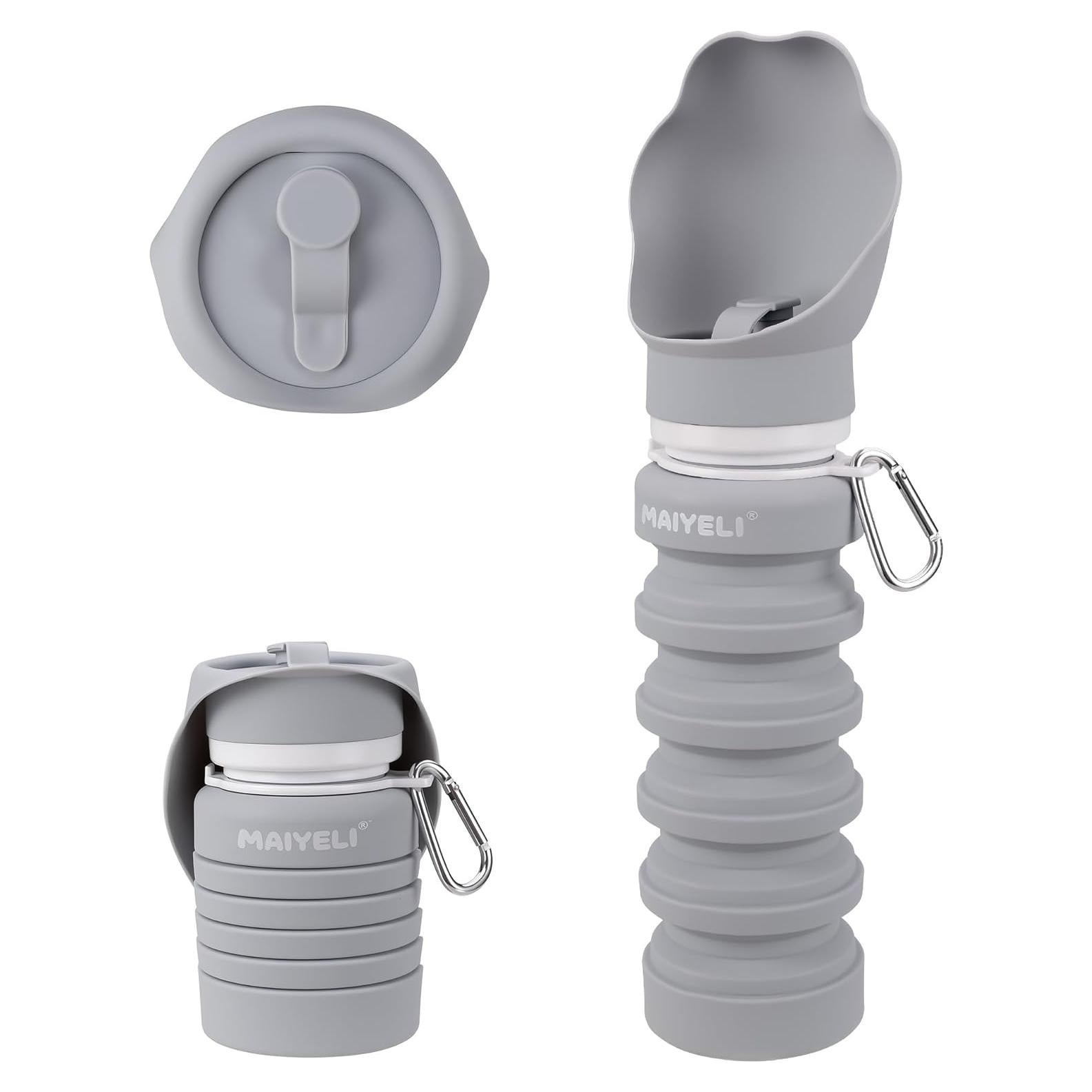 Botella de Agua Colapsable para Perros Maiyeli 550ml Silicona