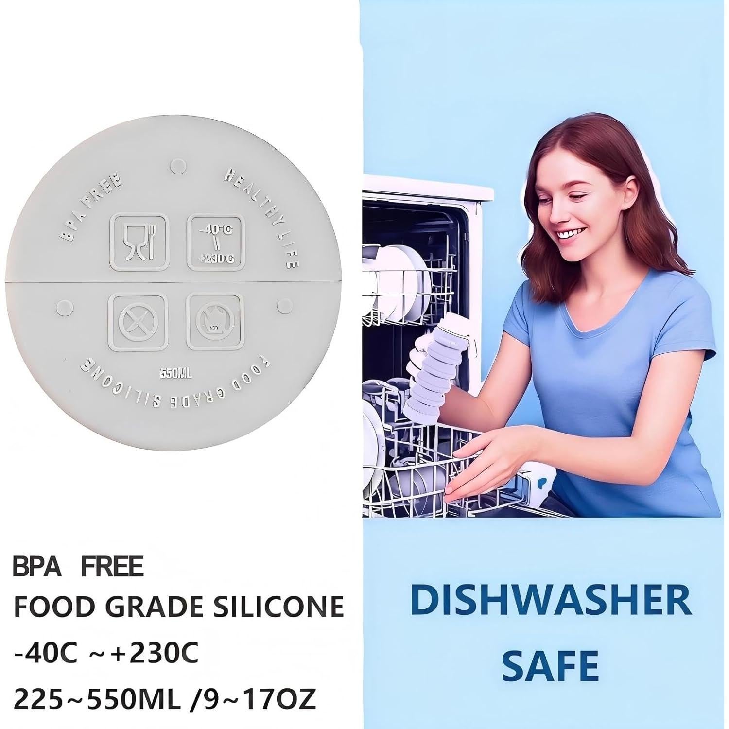 Botella de Agua Colapsable para Perros Maiyeli 550ml Silicona