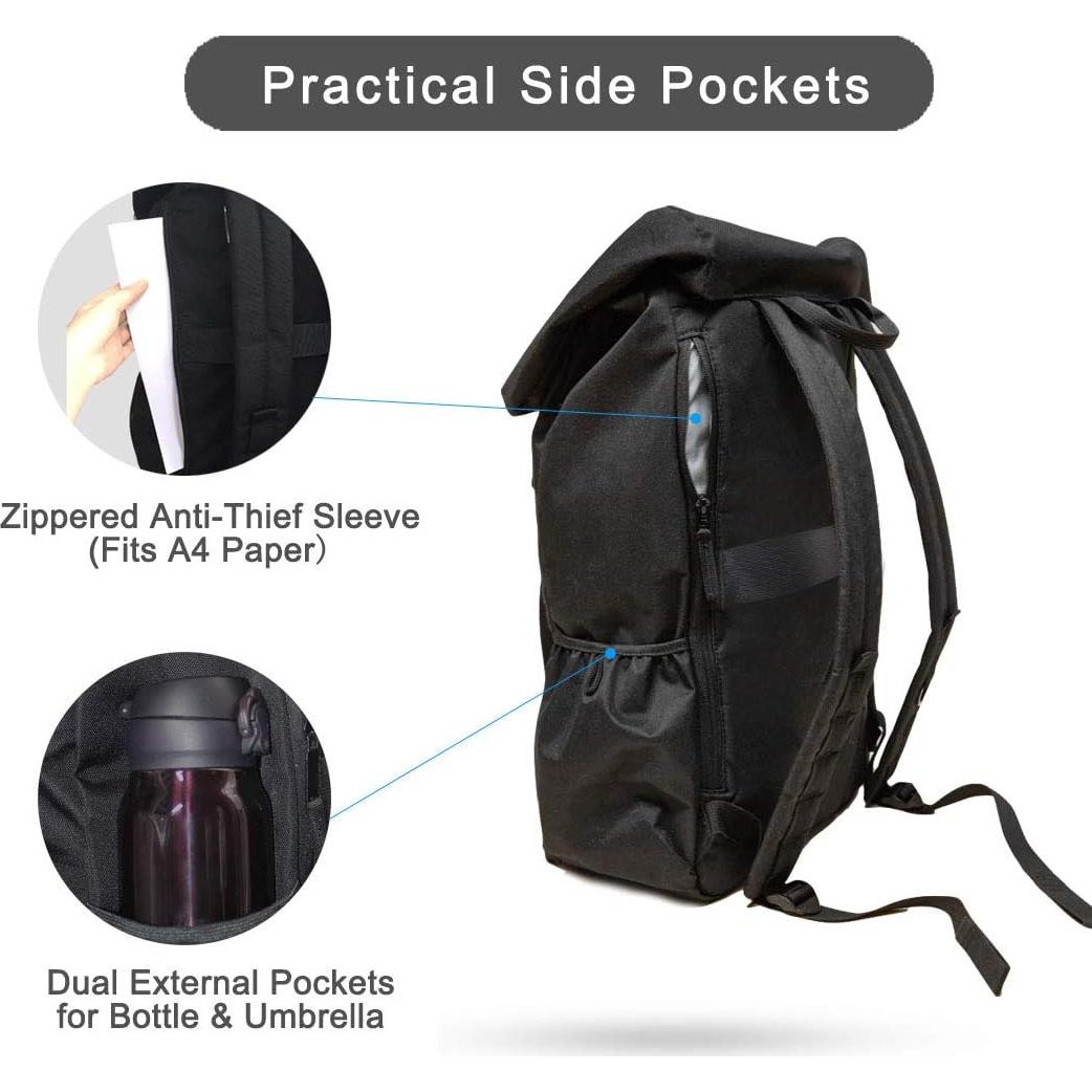 Mochila de Viaje Airlab 20L Resistente al Agua Negra