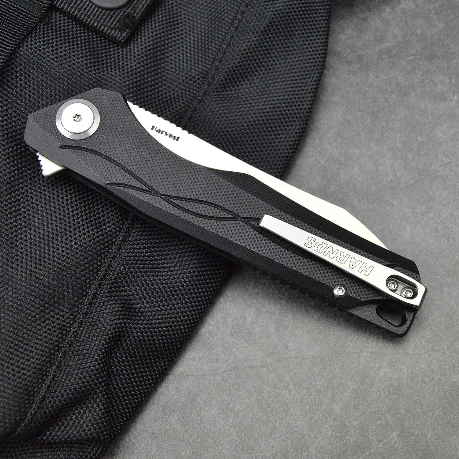 Cuchillo de bolsillo Harnds Harvest G10 21.2 cm Negro