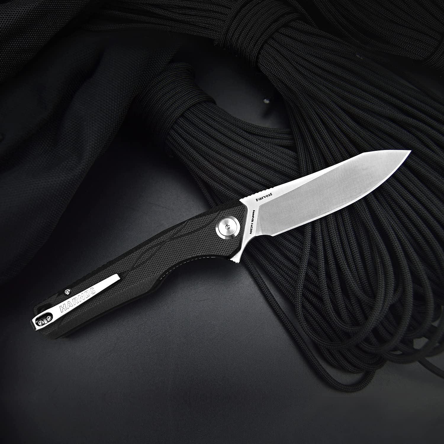 Cuchillo de bolsillo Harnds Harvest G10 21.2 cm Negro