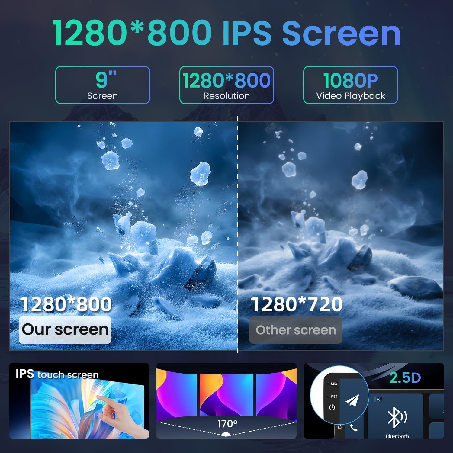 Radio Android 13 9" Jingelsye para Chevy Sonic Aveo 2012-2016