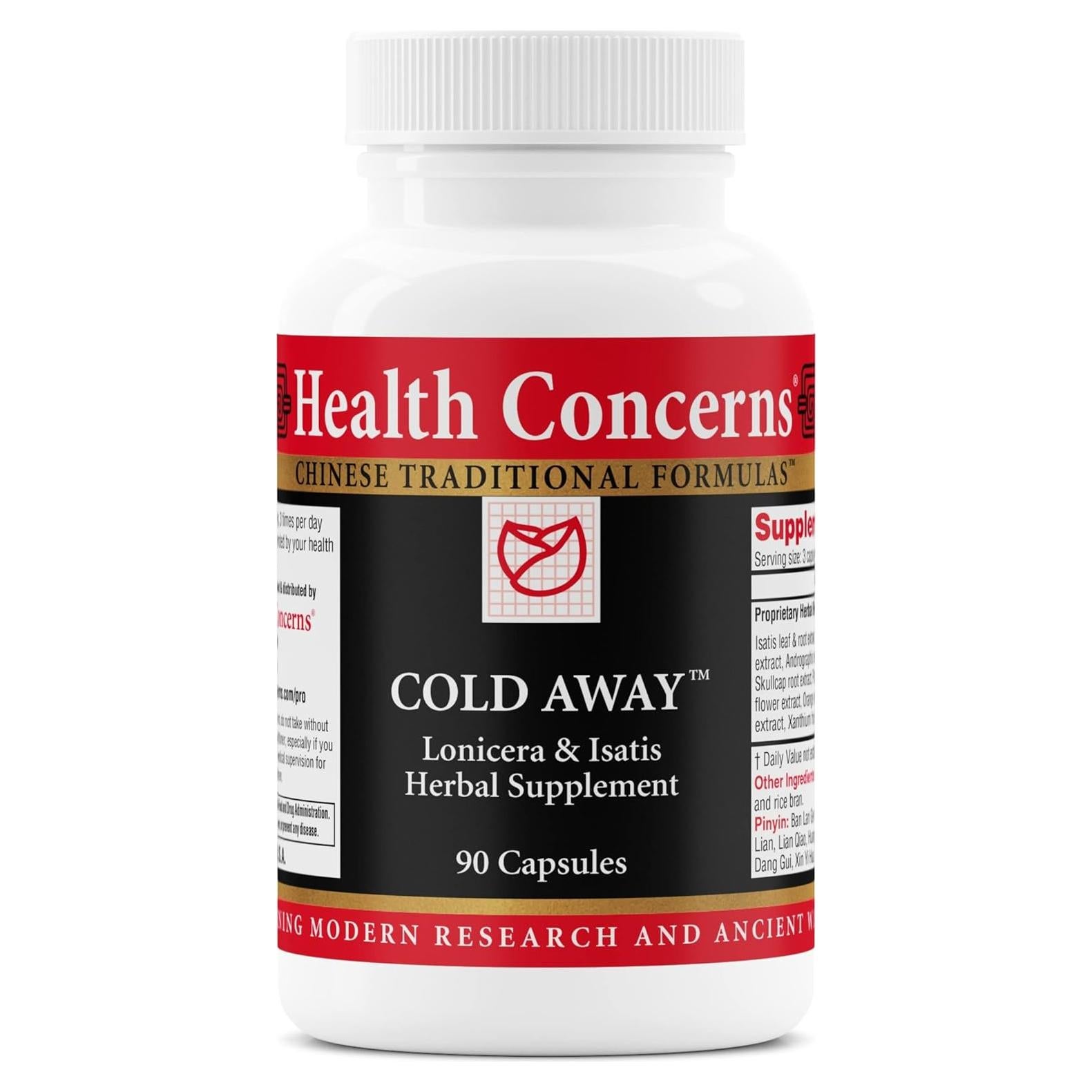 Suplemento Inmunológico Cold Away Health Concerns 90 Cápsulas
