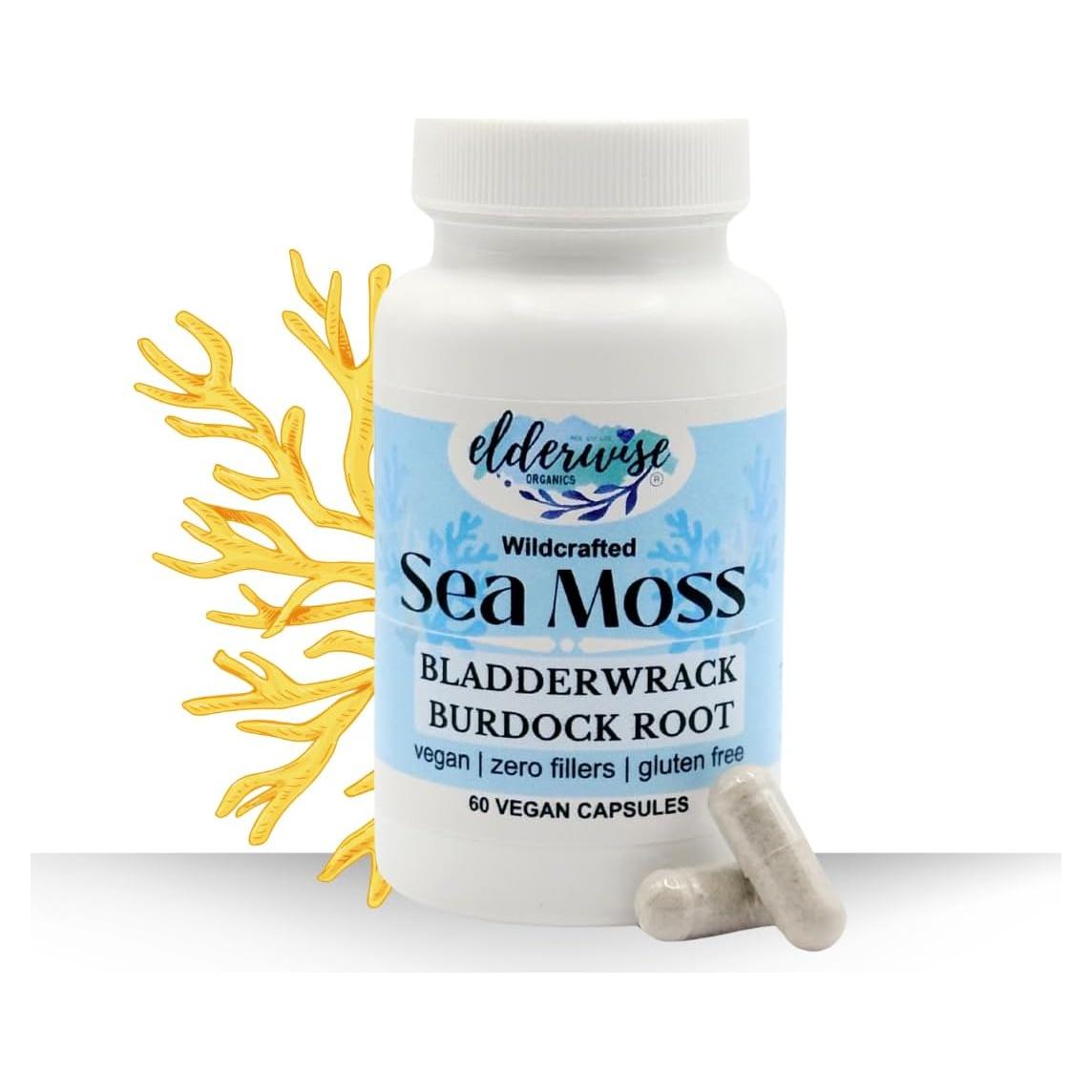 Cápsulas de Musgo Marino Elderwise 60 Veganas 1400 mg