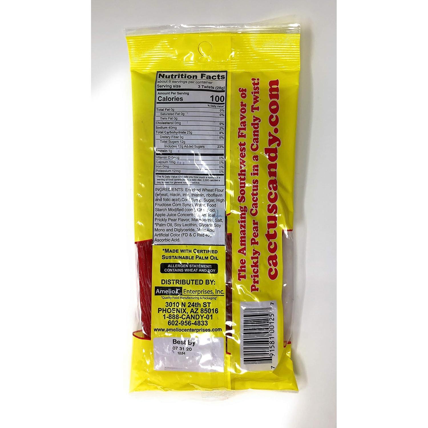 Giros de Regaliz de Pera Espinosa Cactus Candy 227g