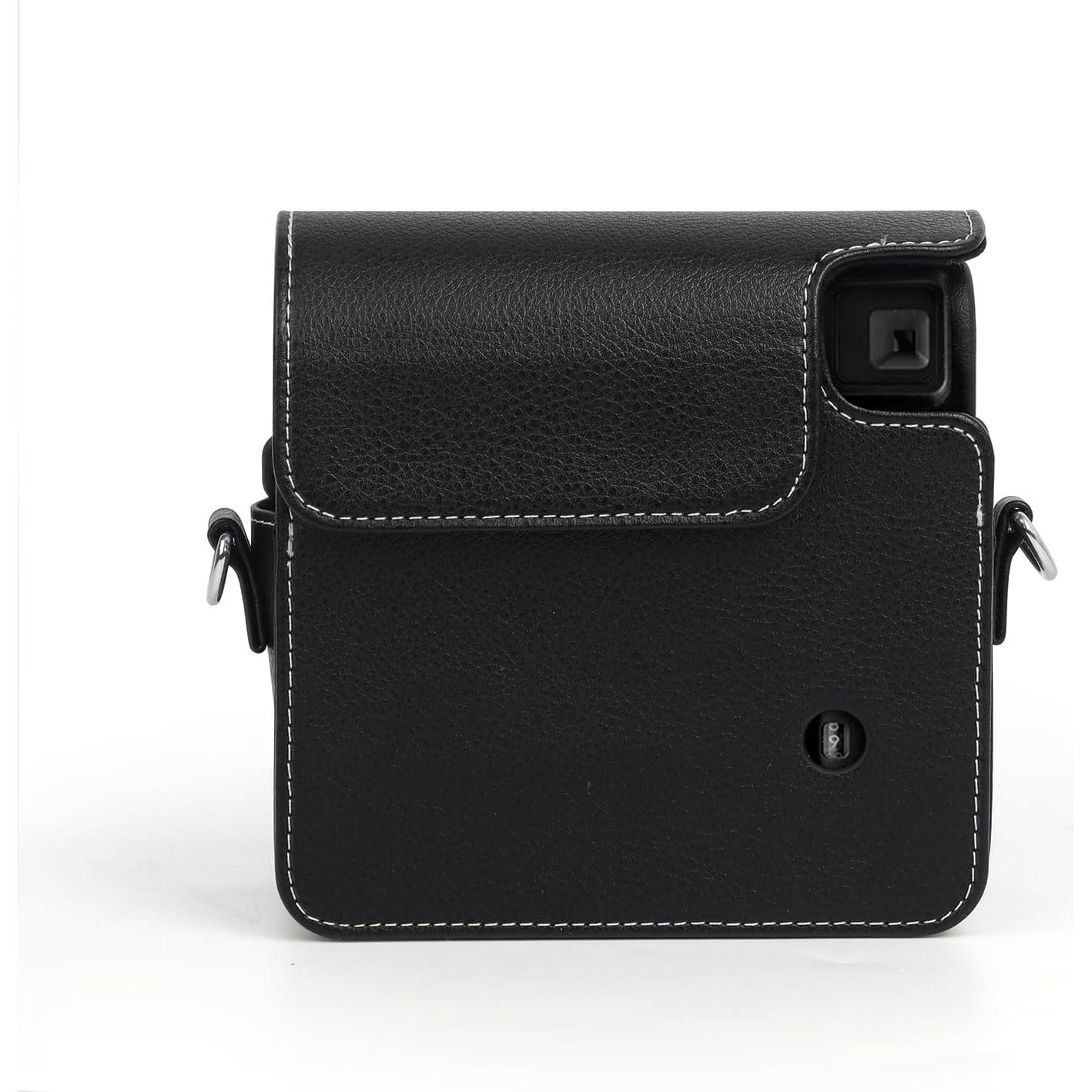 Funda Protectora HIYQIN para Cámara Fujifilm Instax SQ40 - Cuero PU Negro Clásico