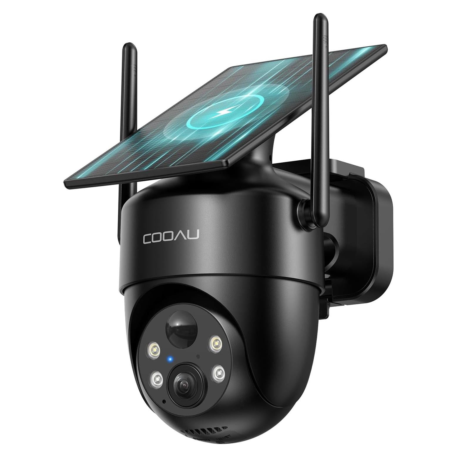 Cámara de Seguridad Solar COOAU C5 PRO 2K Inalámbrica IP66