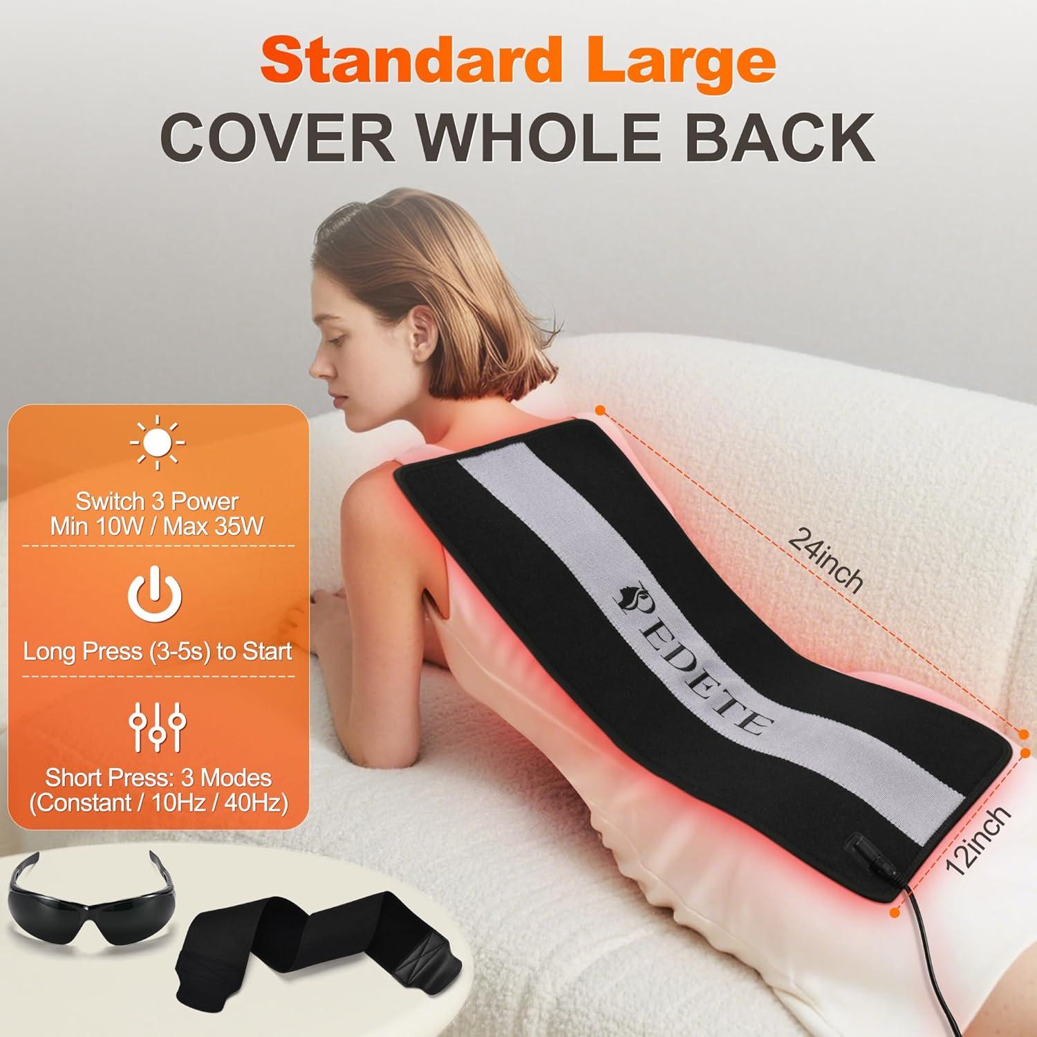 Almohadilla de Terapia de Luz Roja Pedete 61x30cm Infrarroja