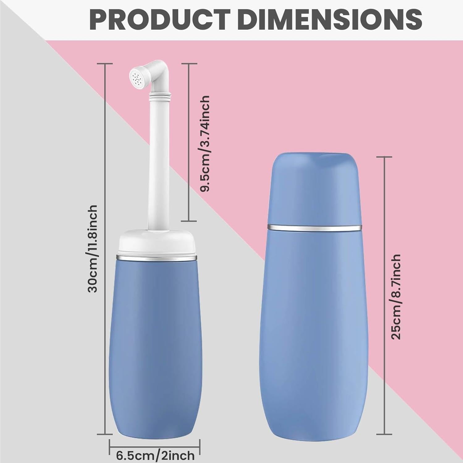 Bidet Portátil 400ml The Iqbal Things Azul Higiene Personal