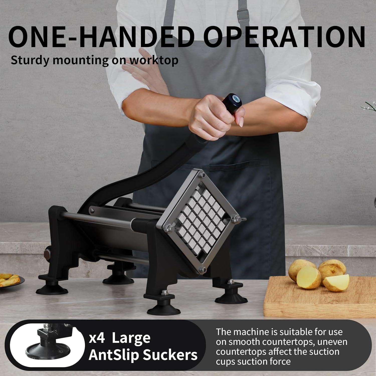 Cortador de Papas Fritas Awgpd Acero Inoxidable 1/2 Pulgada