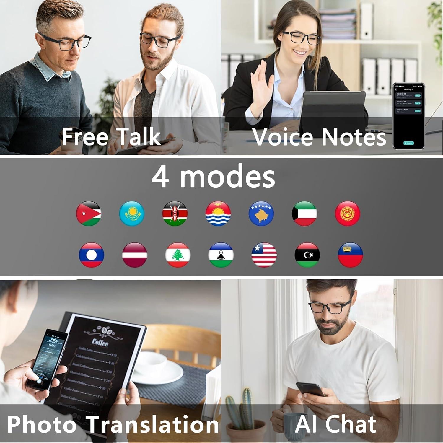 Gafas de Traducción AI Deepseek R1 Bluetooth 5.3 Polarizadas