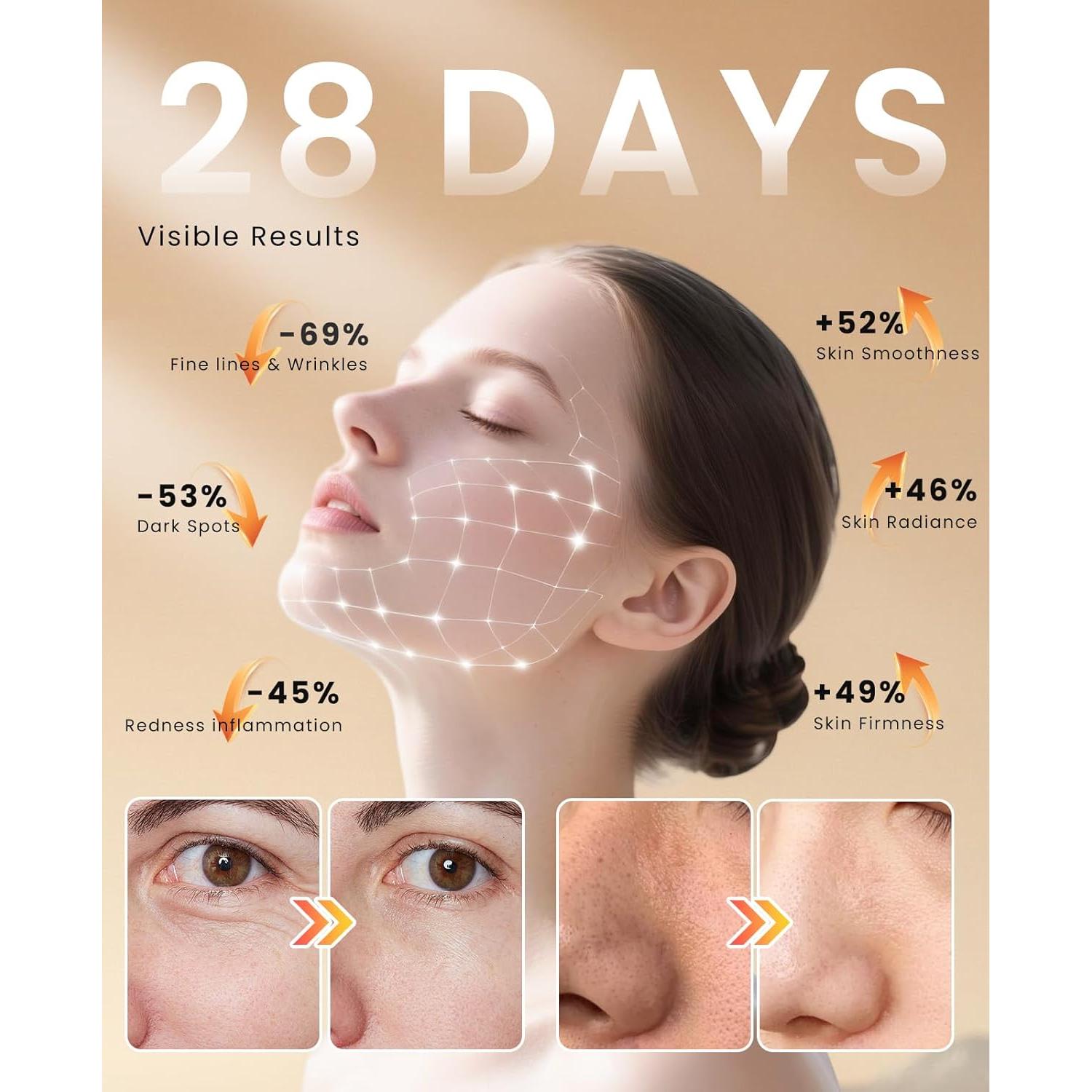 Máscara de Terapia de Luz Roja SanaTech LED Inalámbrica 5 Modos