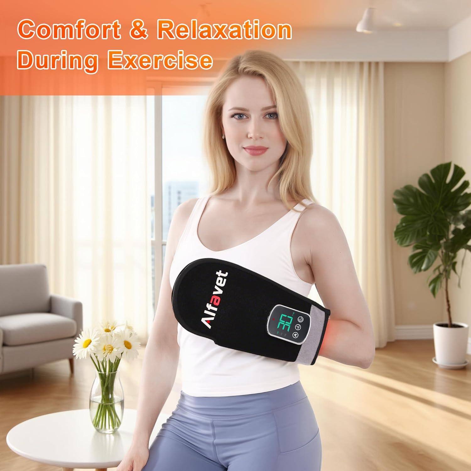 Guante Terapia Luz Roja Inalámbrico Alfavet 112 LEDs 5000mAh