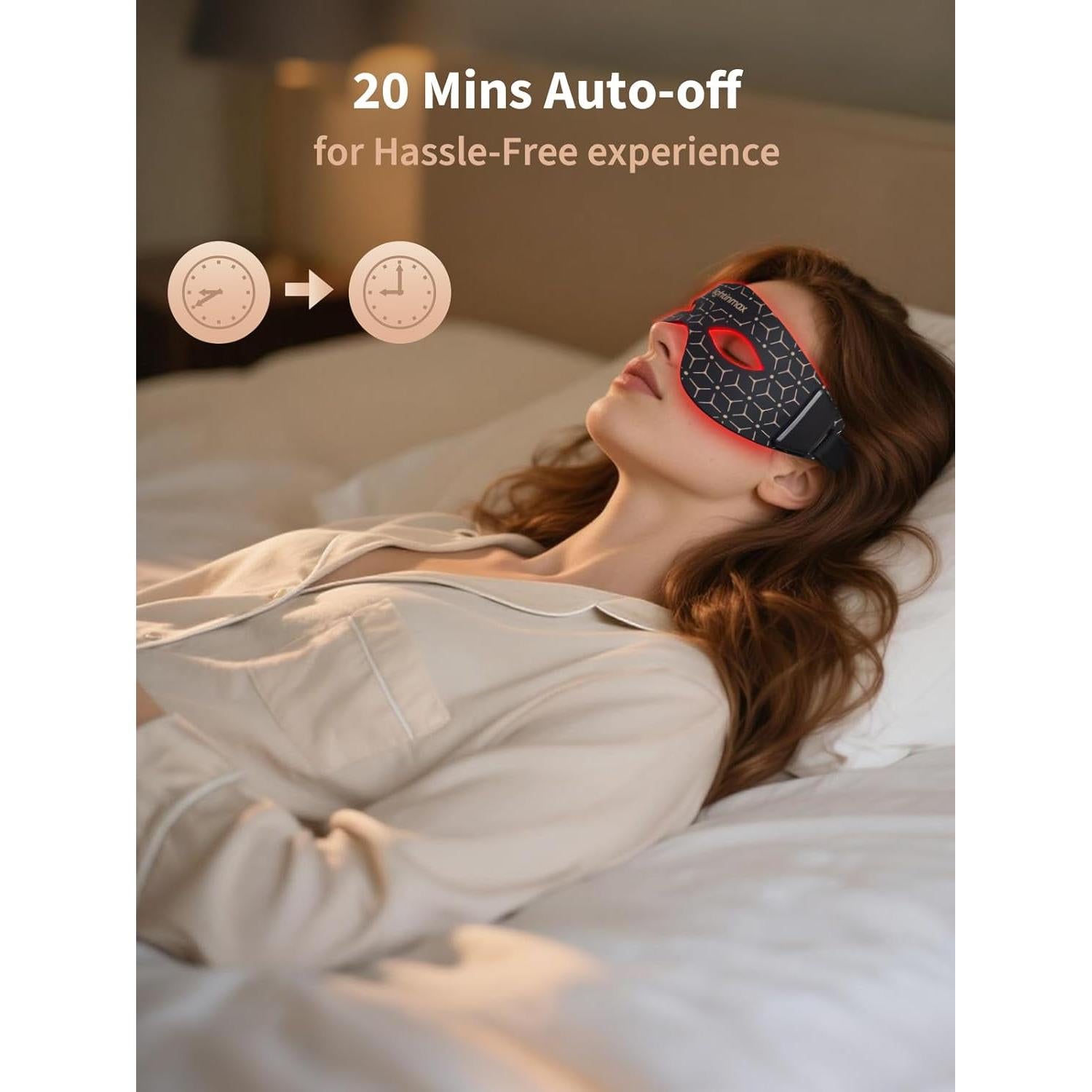 Máscara de Terapia de Luz Roja Lightinmax para Ojos - 5 Modos