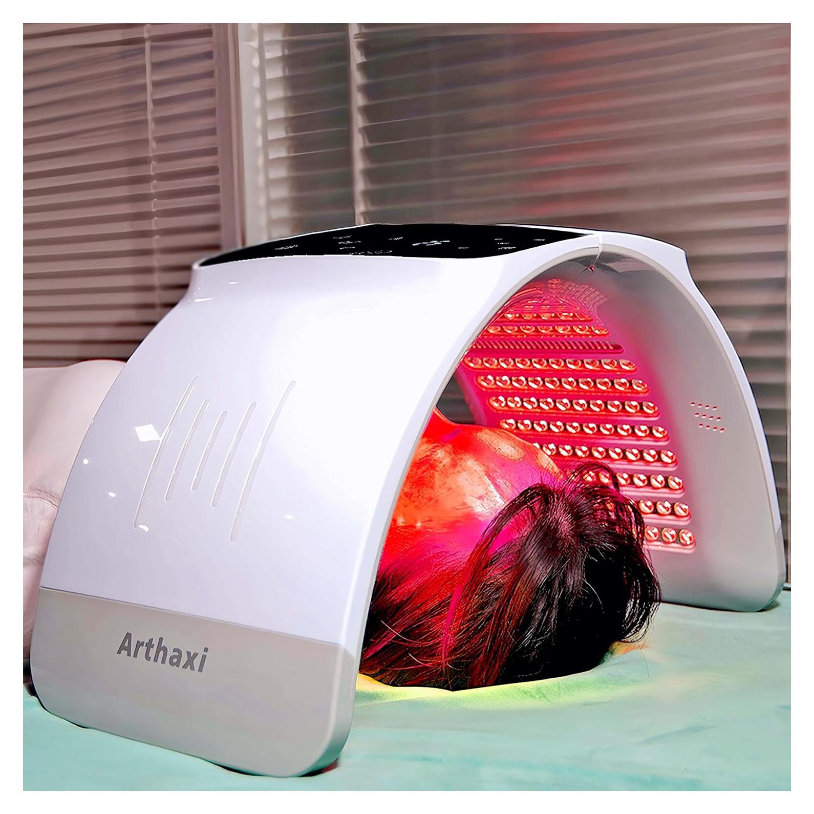 Máquina de Terapia Facial LED 7 Colores Arthaxi - Control por Voz