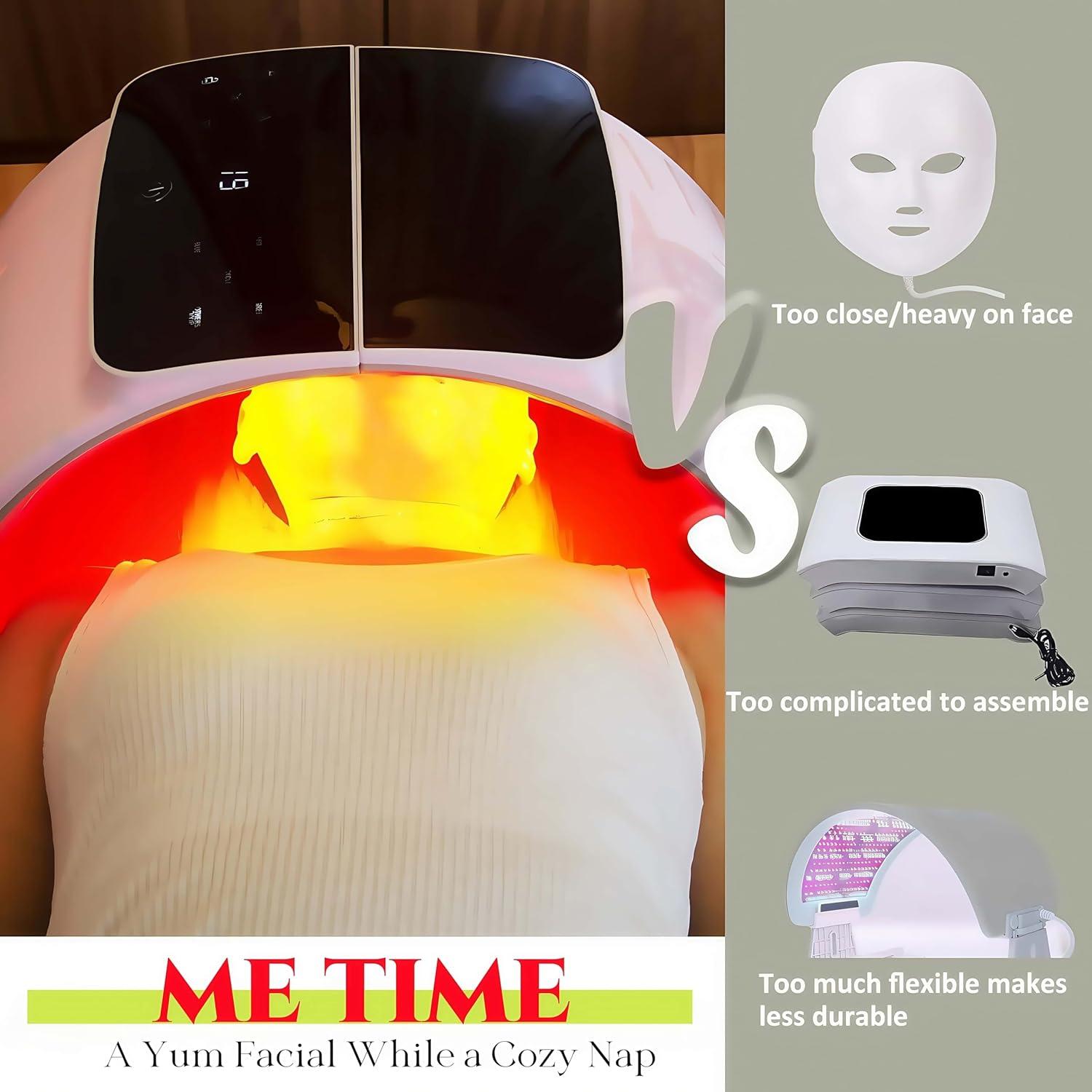 Máquina de Terapia Facial LED 7 Colores Arthaxi - Control por Voz