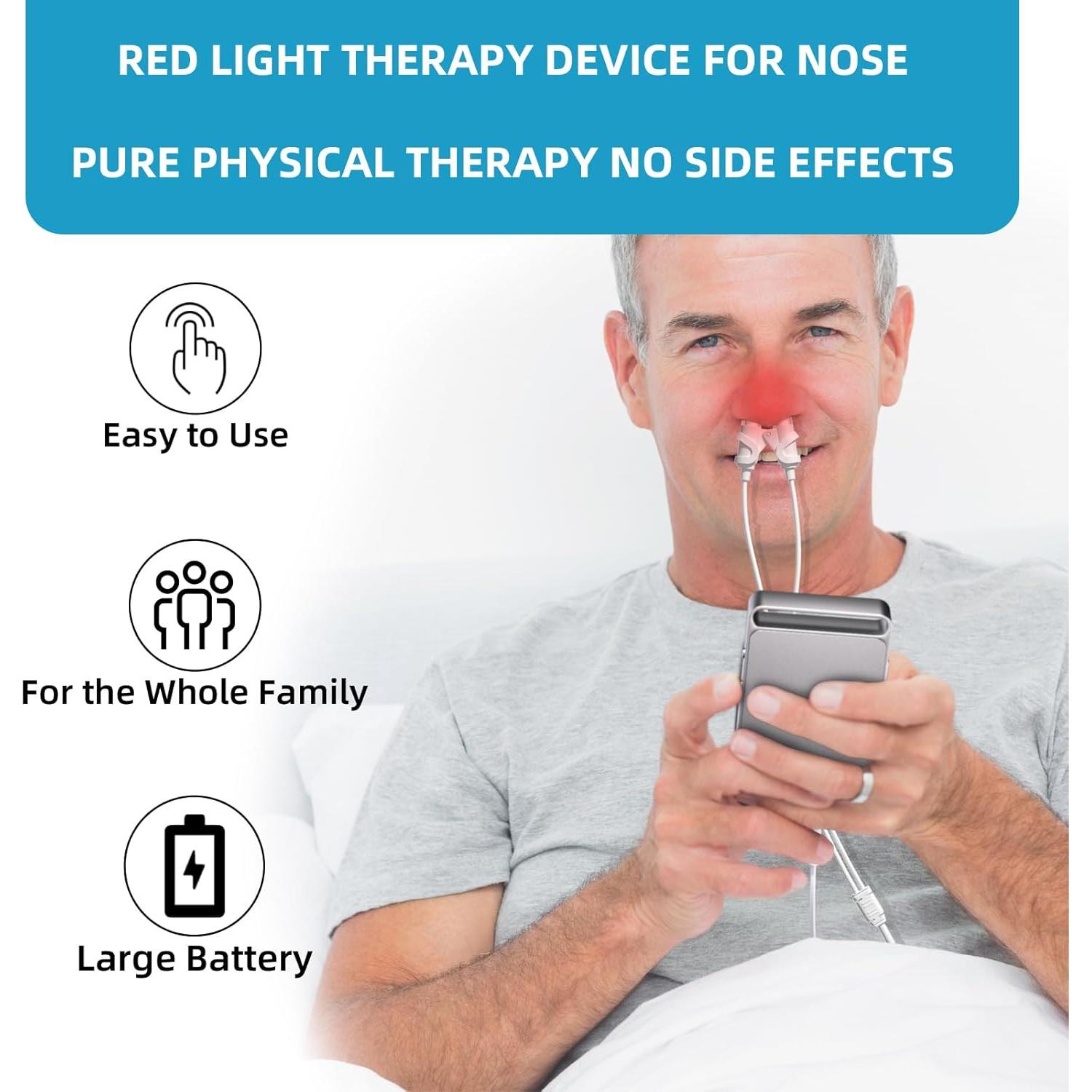 Dispositivo de Terapia de Luz Roja LASEPREHT para Nariz 650nm