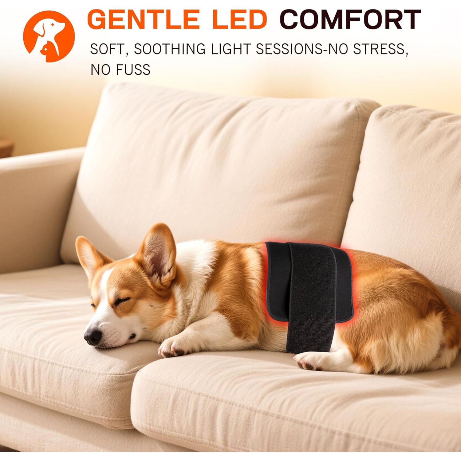 Cinturón de Terapia de Luz Roja Clocness 40.6x20.3cm 120 LEDs