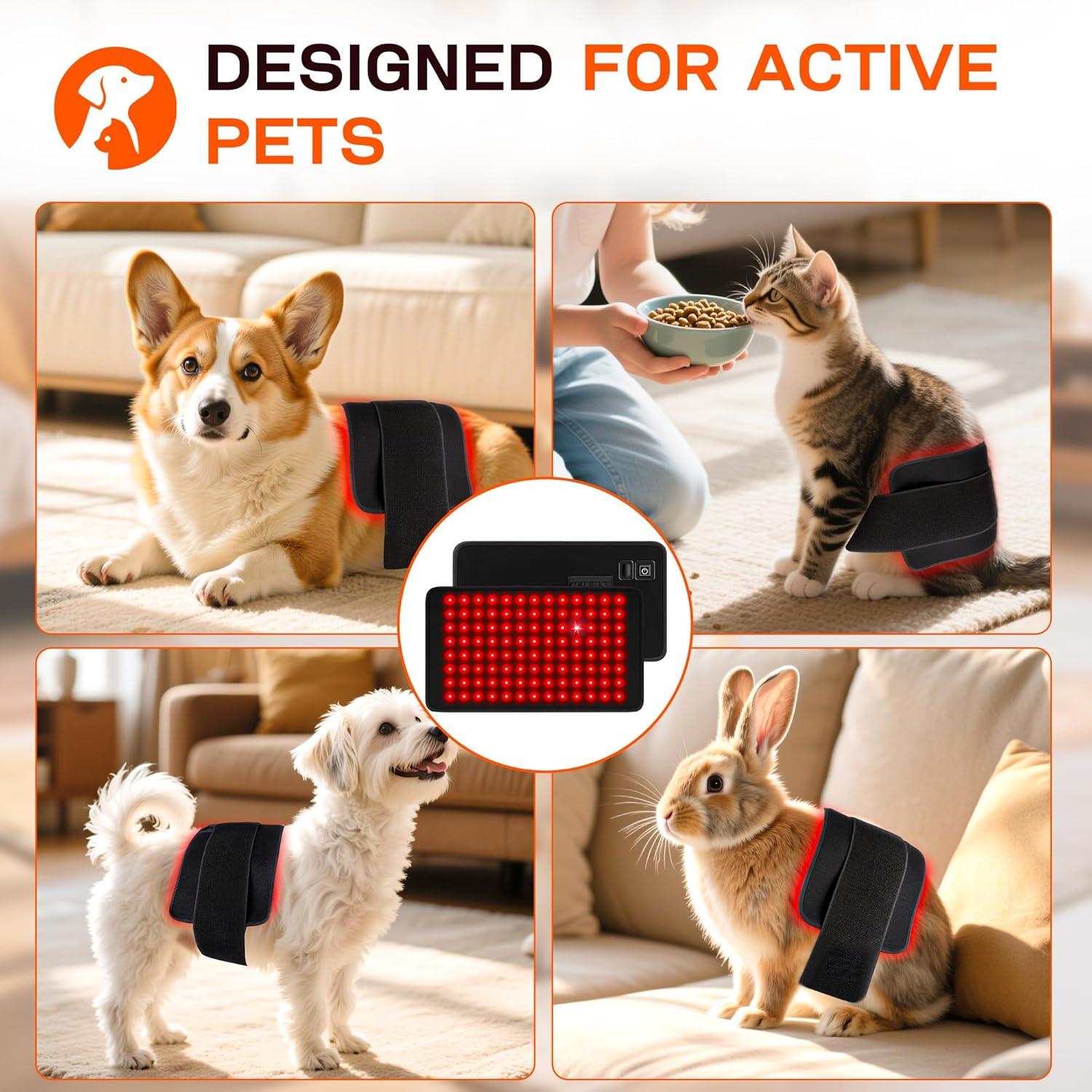 Cinturón de Terapia de Luz Roja Clocness 40.6x20.3cm 120 LEDs