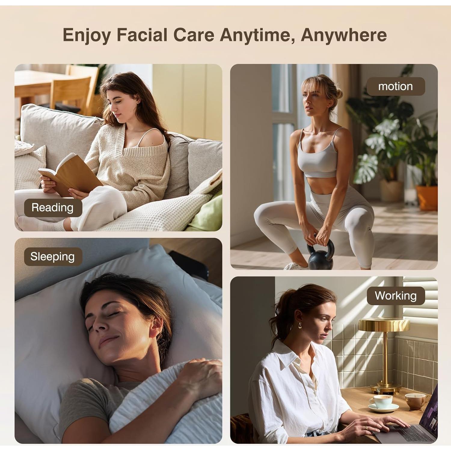 Máscara de Terapia de Luz Roja INTEO 4 Modos LED 850nm