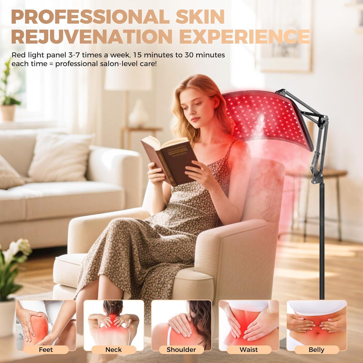 Terapia de Luz Roja ZUOHE con Nebulización de Oxígeno 660nm 850nm