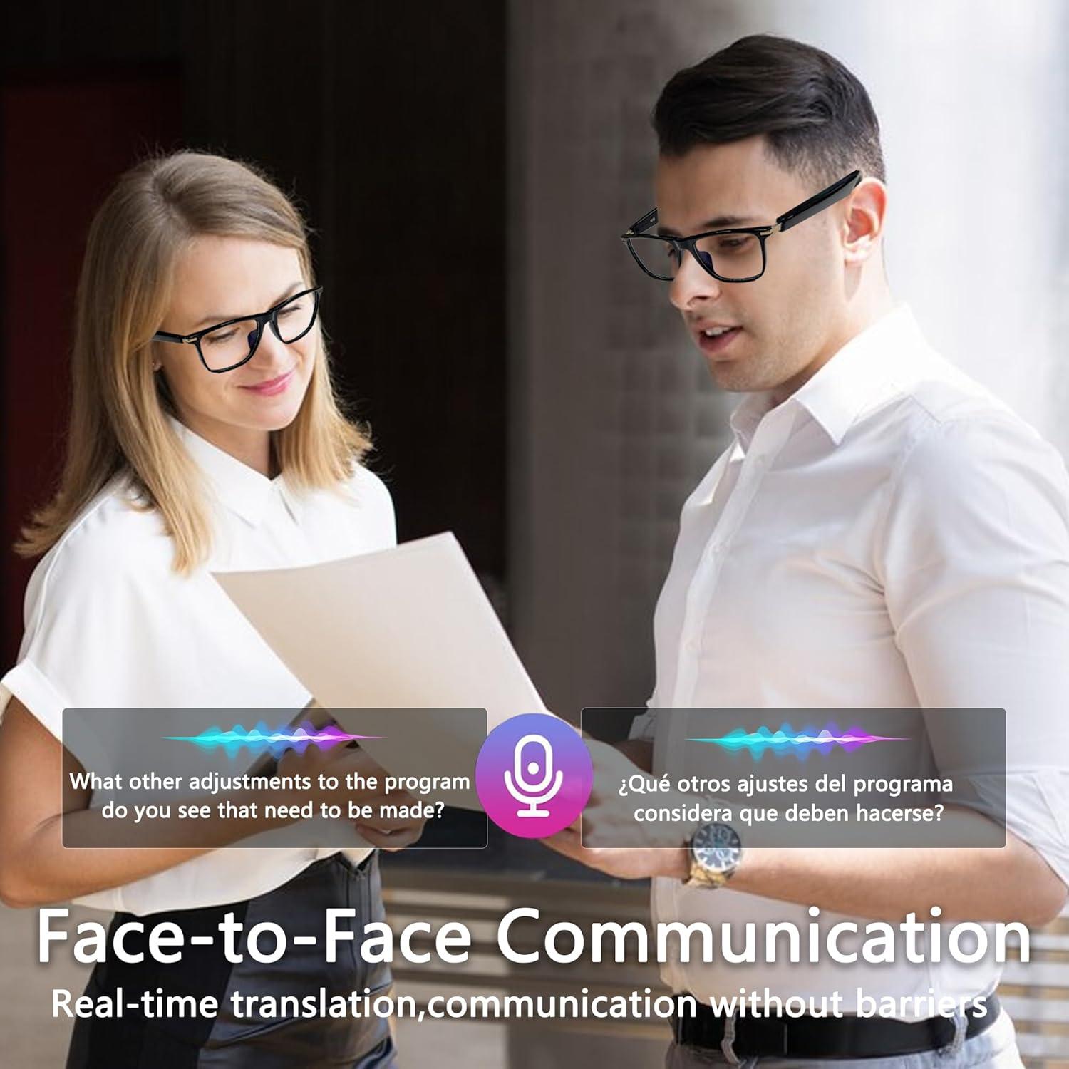 Gafas Inteligentes Bluetooth 5.3 xunmirusu M01 con Traducción AI