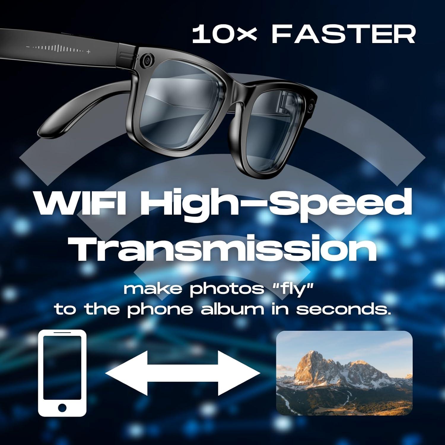 Gafas Inteligentes NexLenz W610 - Cámara 8MP, Bluetooth, IP67