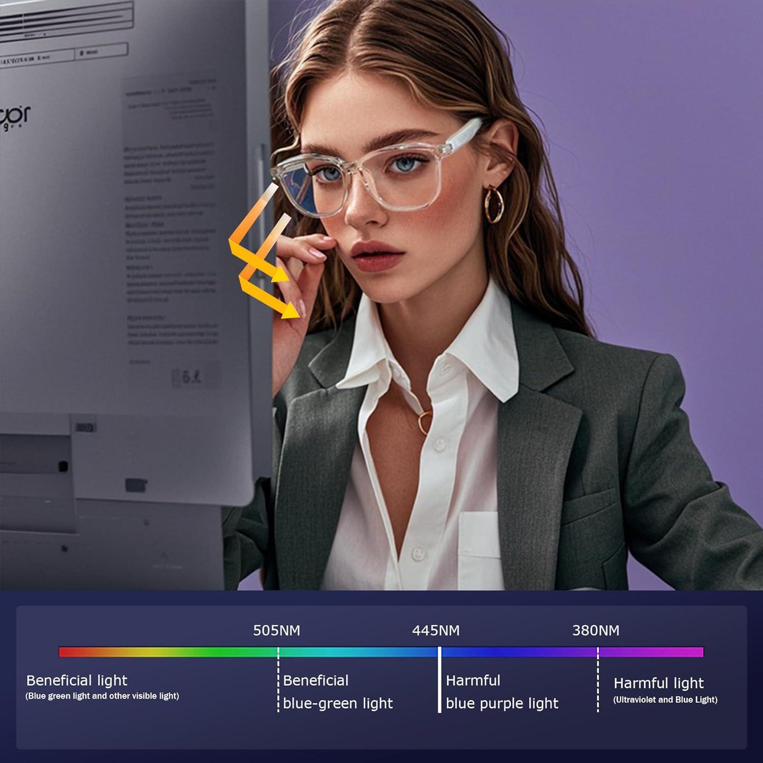 Gafas Inteligentes para Mujeres - Audio Abierto HD, Bluetooth