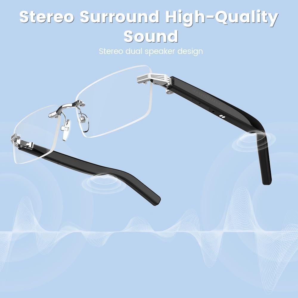 Gafas Inteligentes Sin Montura Faifxo con Altavoz Bluetooth