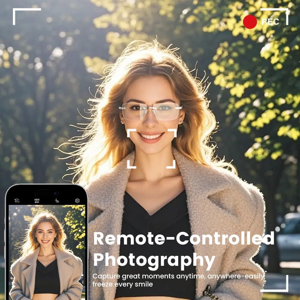 Gafas Inteligentes Sin Montura Faifxo con Altavoz Bluetooth