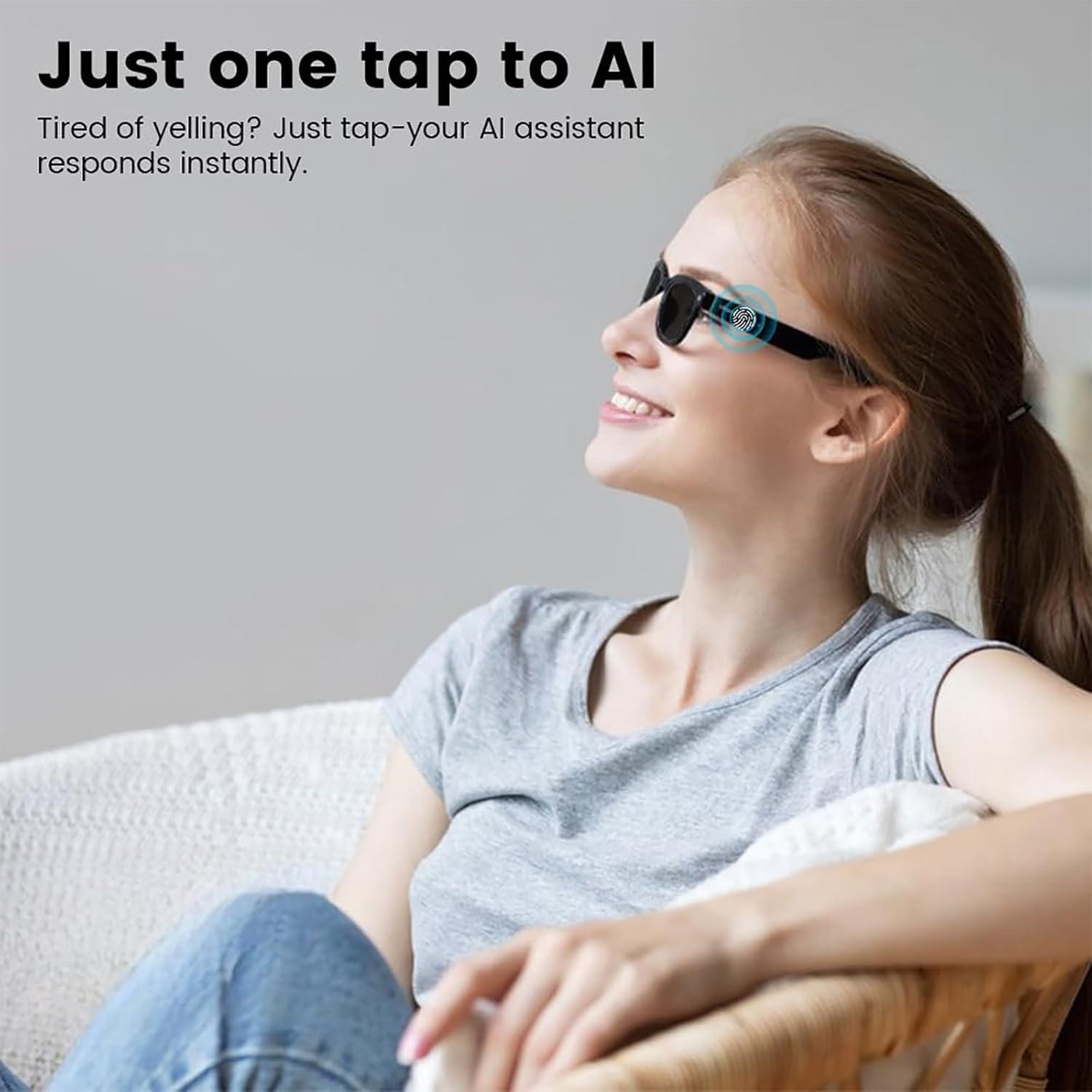 Gafas Inteligentes QJF con Cámara 1080P y Bluetooth