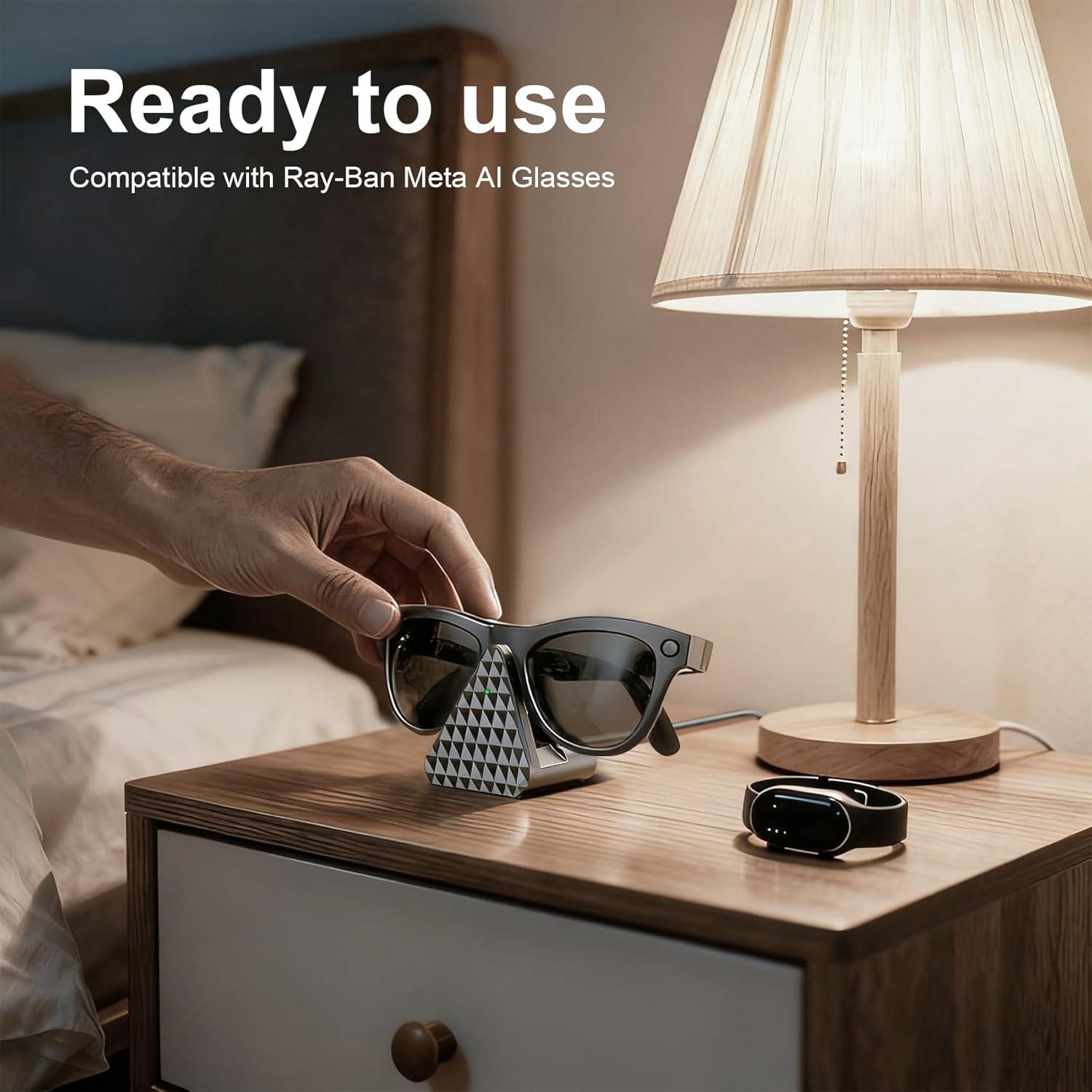 Cargador Estación Ray-Ban Meta - Soporte de Carga y Exhibición