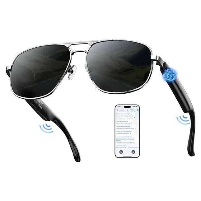 Gafas Inteligentes AI Polarizadas UV400 Bluetooth - Traducción 100+ Idiomas