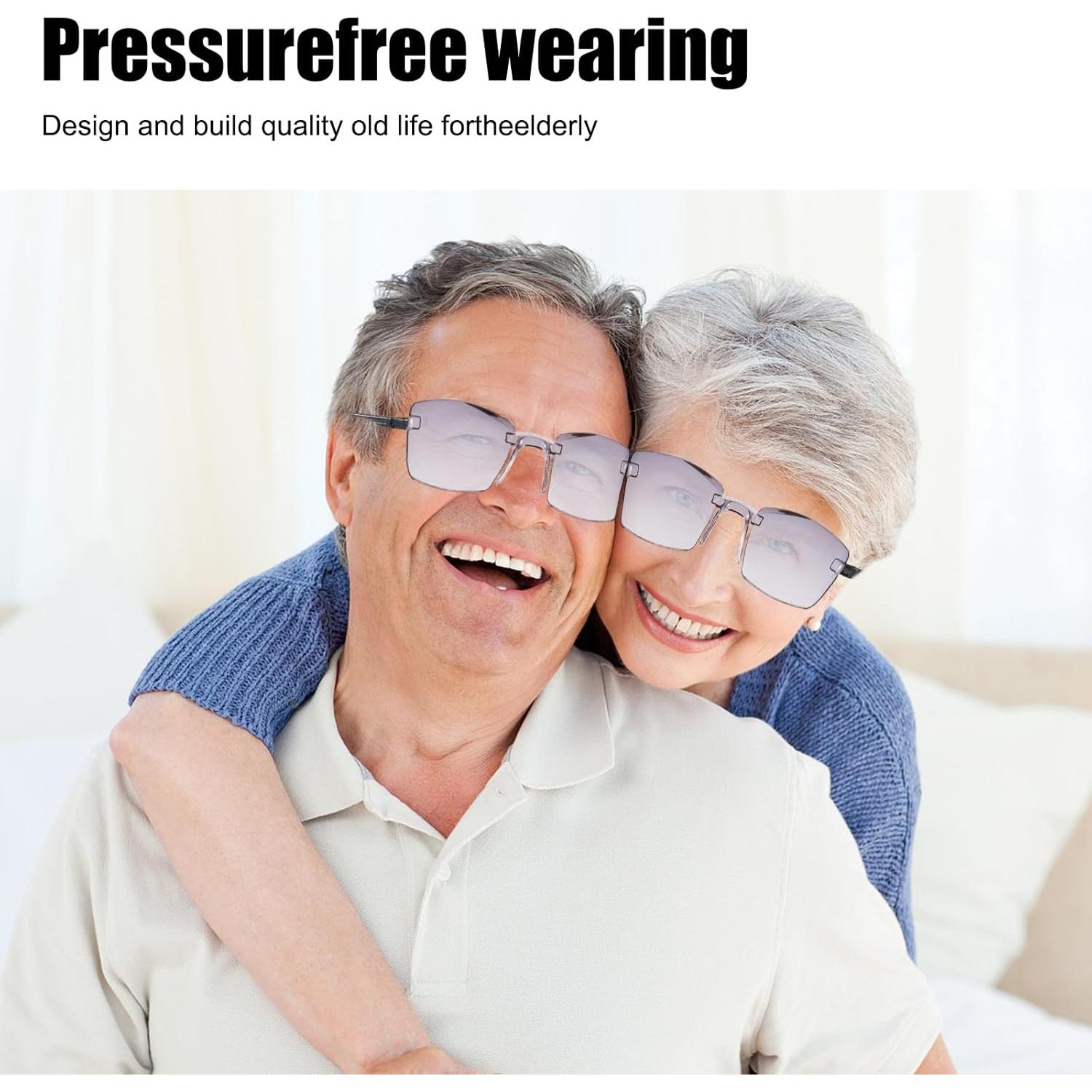 3 Gafas Inteligentes Doble Enfoque LUODAKA Anti-Luz Azul Gris