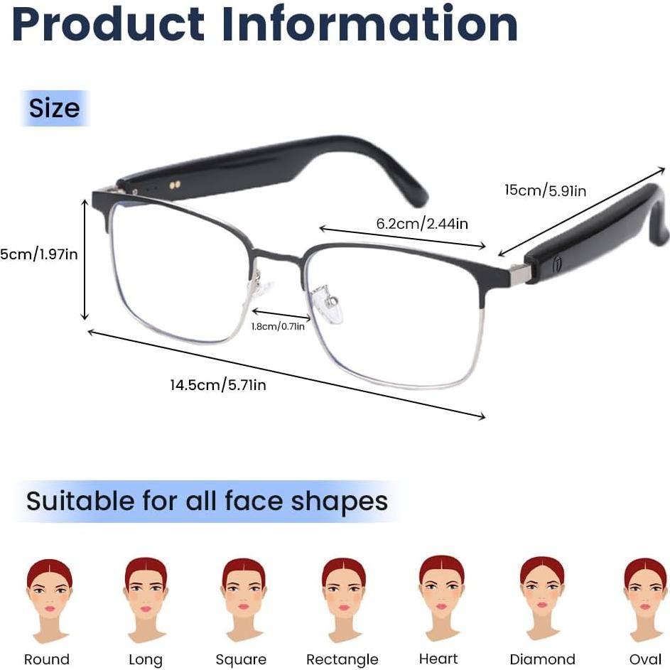 Gafas Bluetooth Inteligentes Yeabomy con Lentes Fotocromáticas