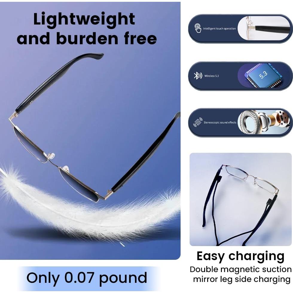 Gafas Bluetooth Inteligentes Yeabomy con Lentes Fotocromáticas