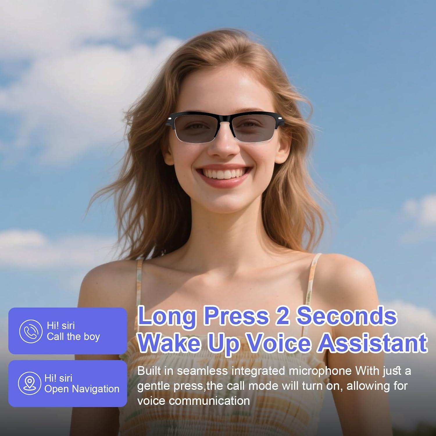 Gafas Inteligentes Tulbeys con Audio Bluetooth y Lentes Fotocromáticos