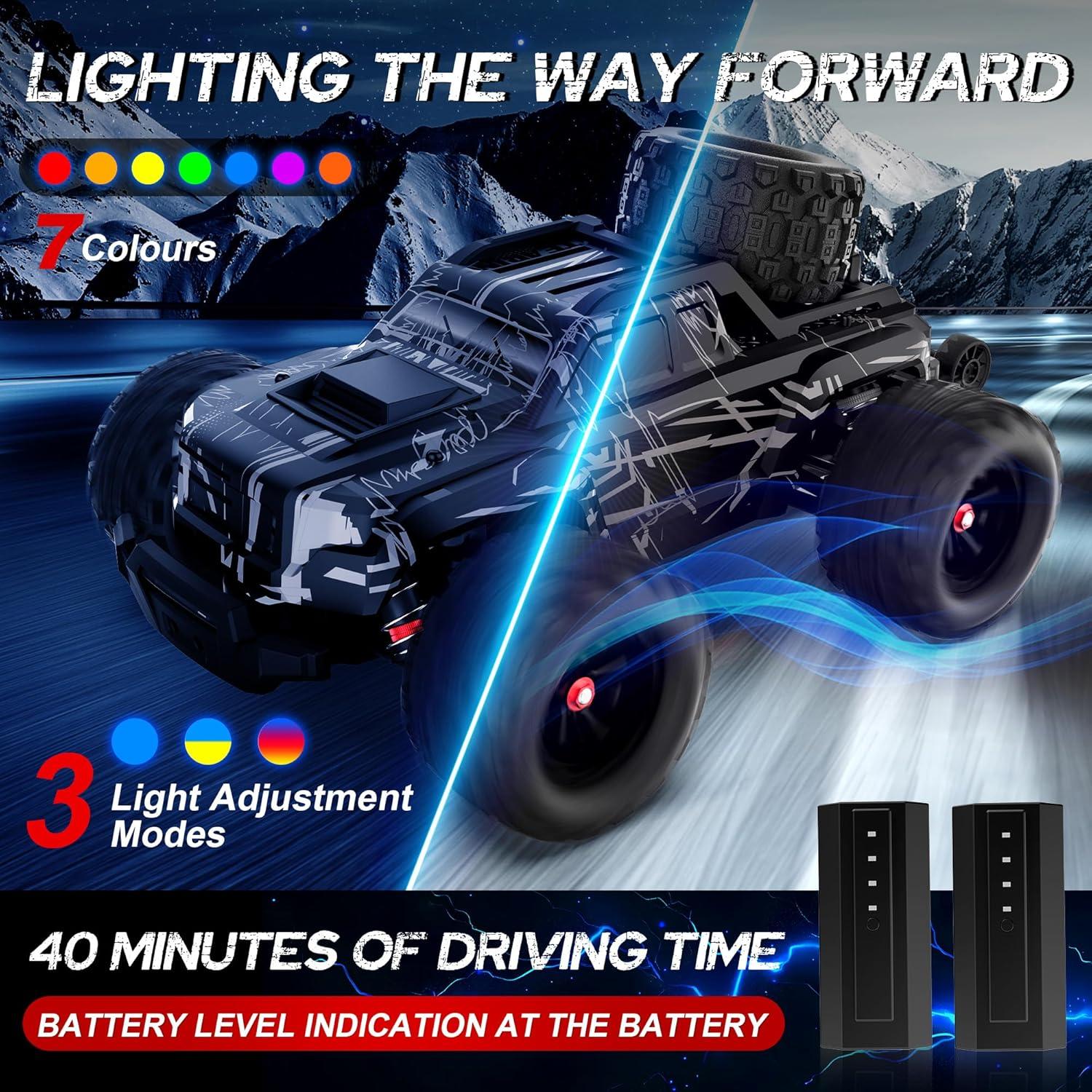 Camión RC Todo Terreno Kolegend 1/16 58 KM/H 4WD con 2 Baterías