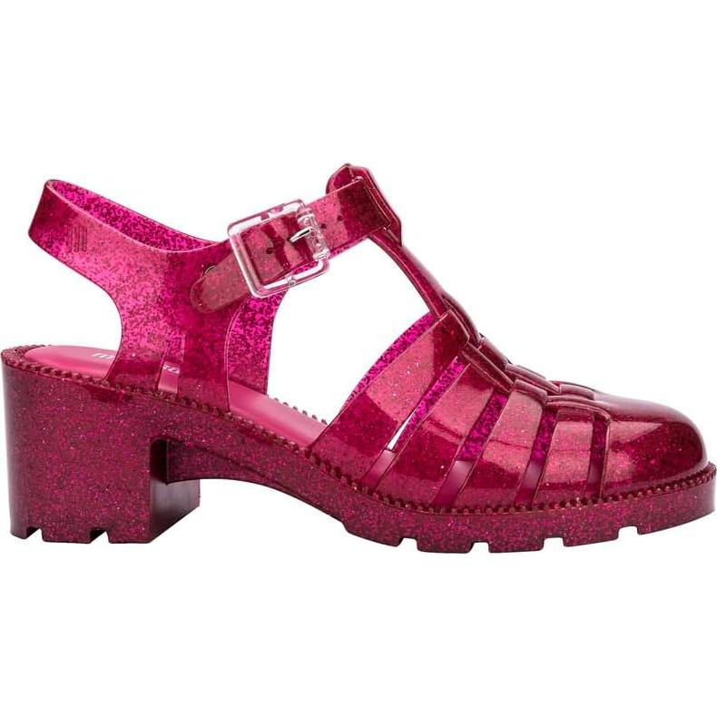 Sandalias de Tacón Medio Melissa Possession Rosa Brillante