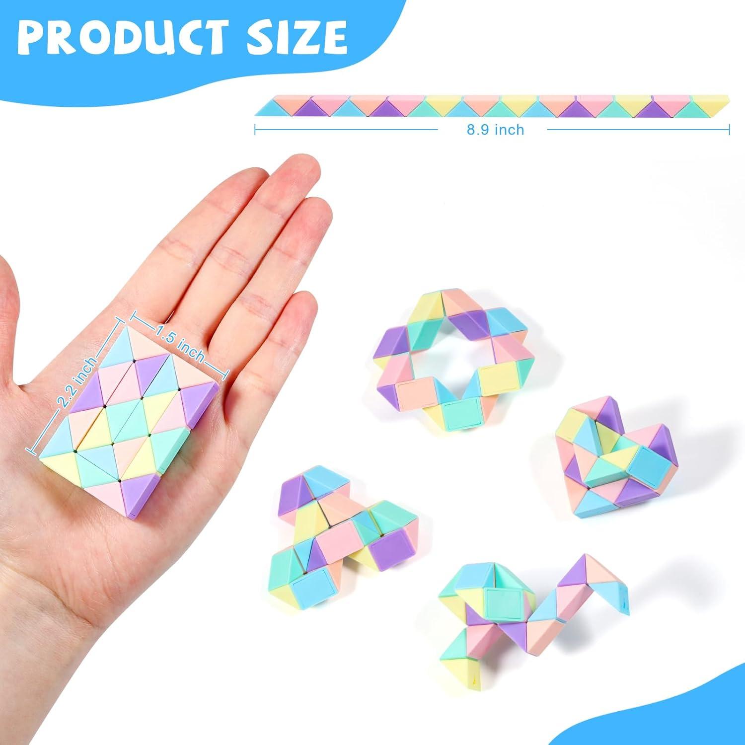 Paquete de 12 Juguetes Antiestrés JOLLYFUN Cubos Mágicos