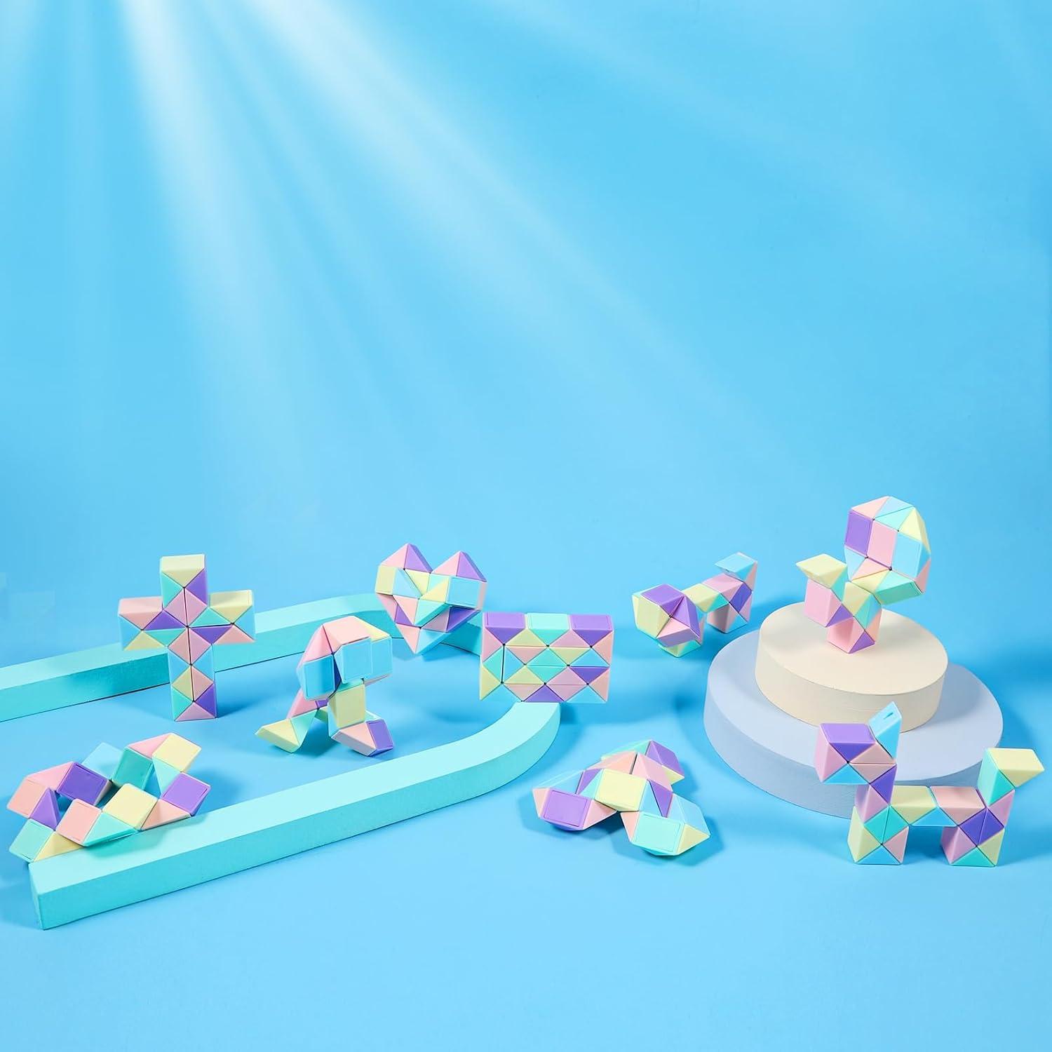 Paquete de 12 Juguetes Antiestrés JOLLYFUN Cubos Mágicos