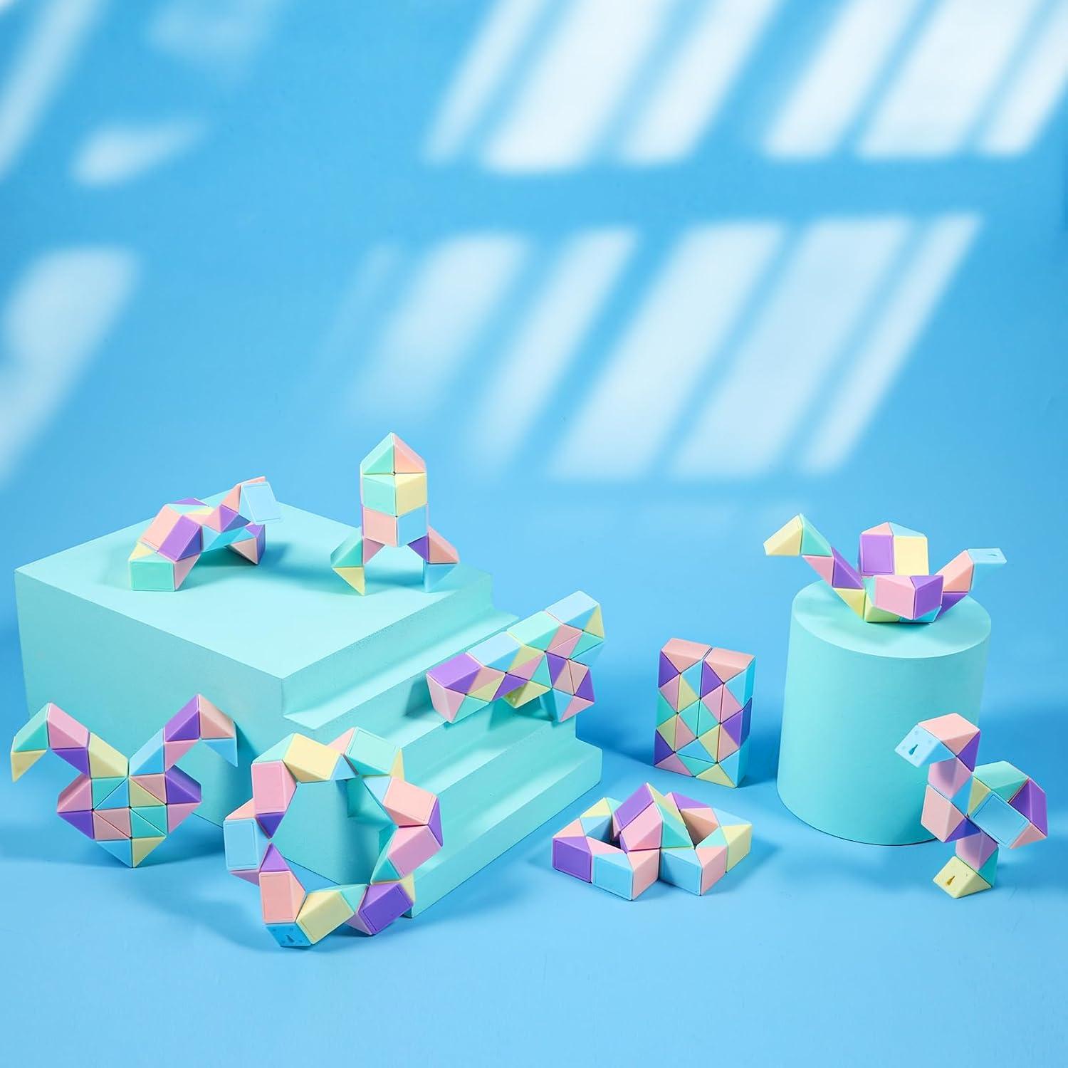 Paquete de 12 Juguetes Antiestrés JOLLYFUN Cubos Mágicos