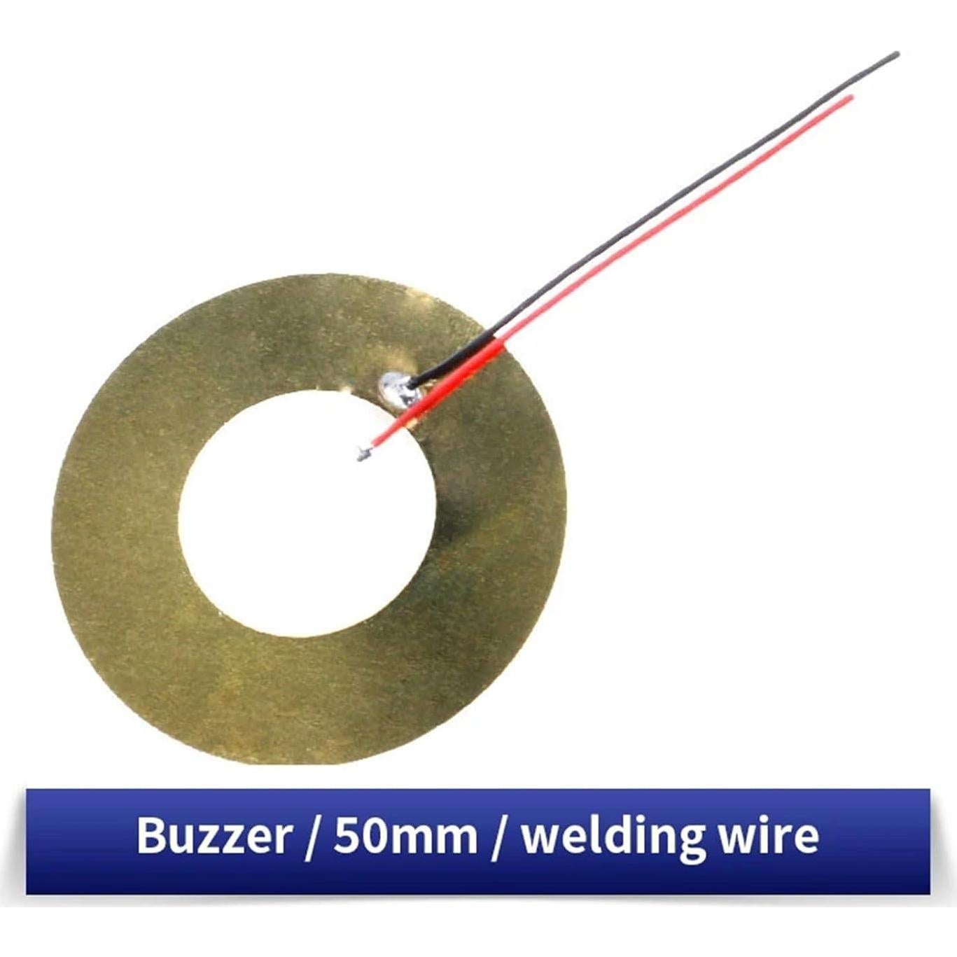 10PCS Placa Piezoeléctrica Cerámica 35mm y 50mm con Cable