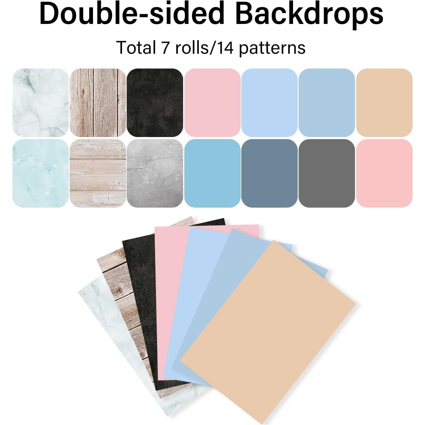 Kit de Tableros de Fondo para Fotos SHDASMIL 7pcs 40.64x29.21cm