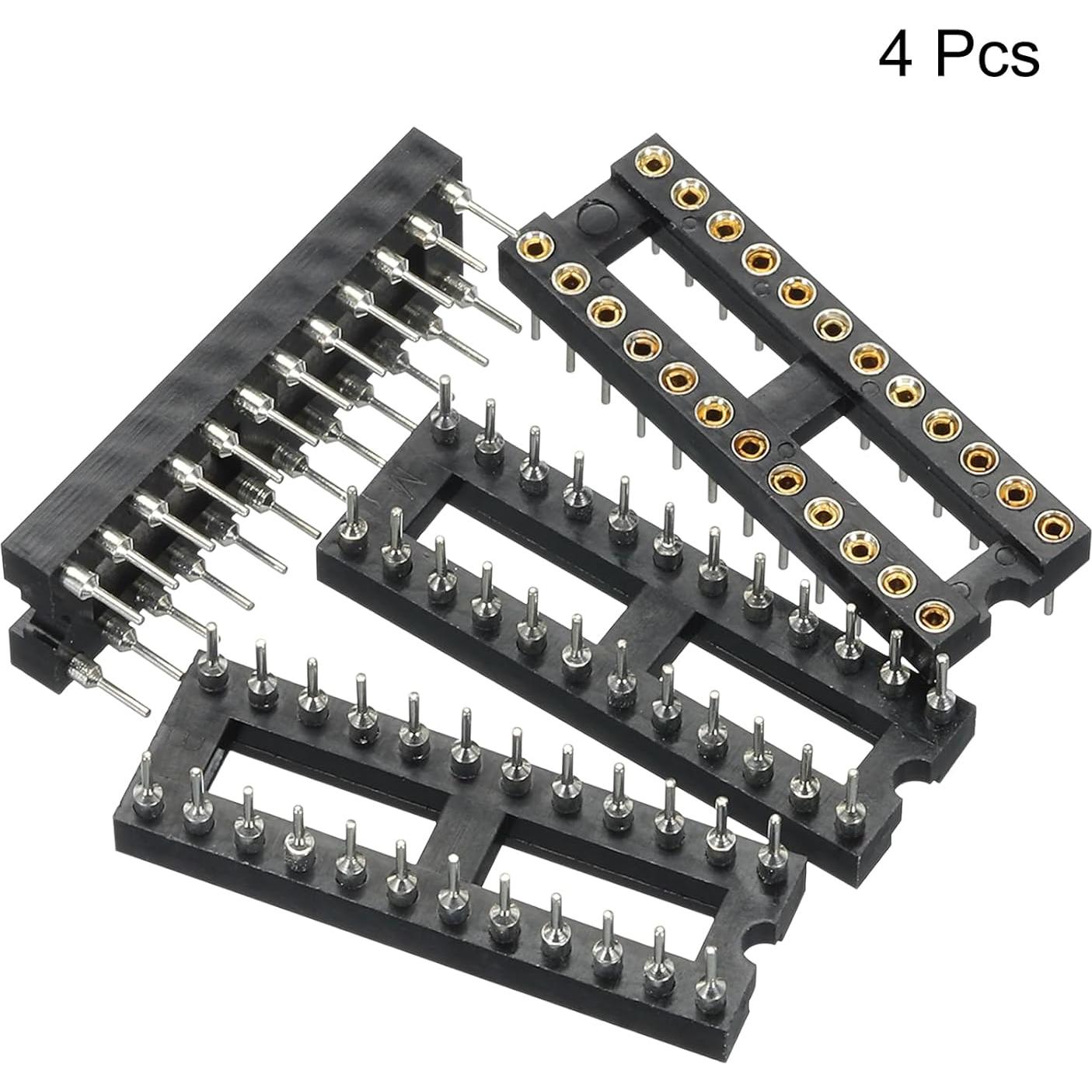 Zócalo IC 4pcs MECCANIXITY 24P 2.54mm para Placa PCB