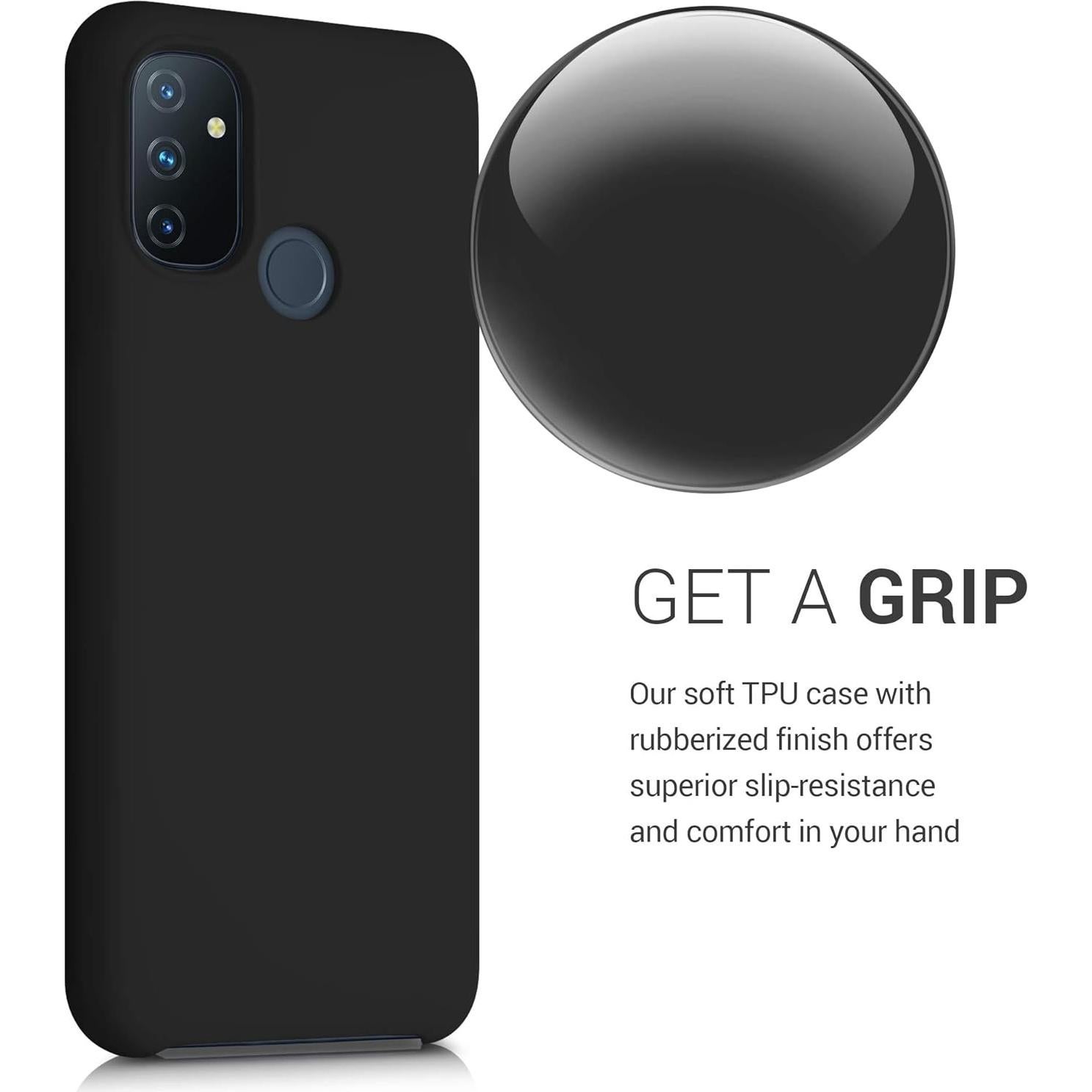 Funda de Silicona TPU kwmobile para OnePlus Nord N100 - Negro