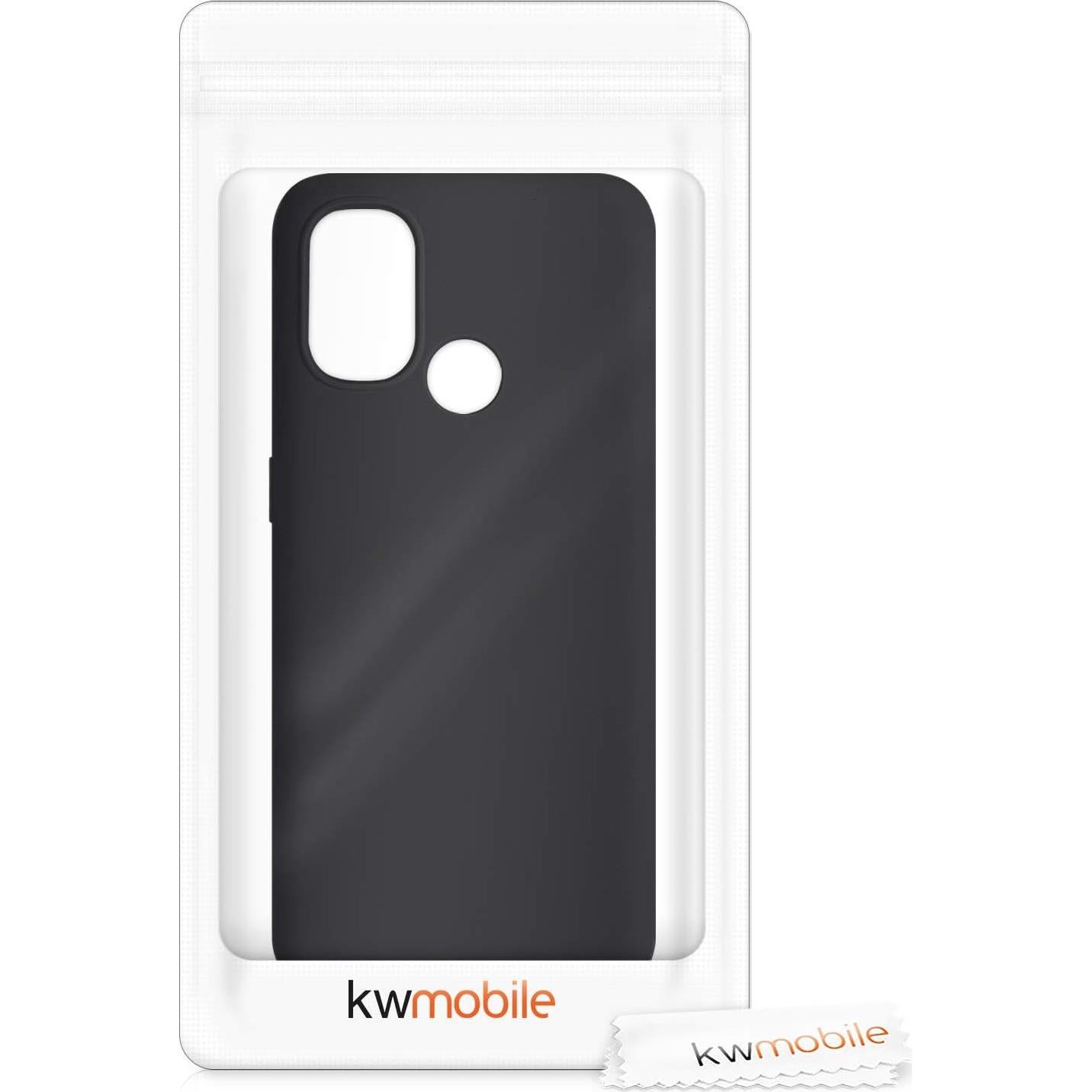 Funda de Silicona TPU kwmobile para OnePlus Nord N100 - Negro